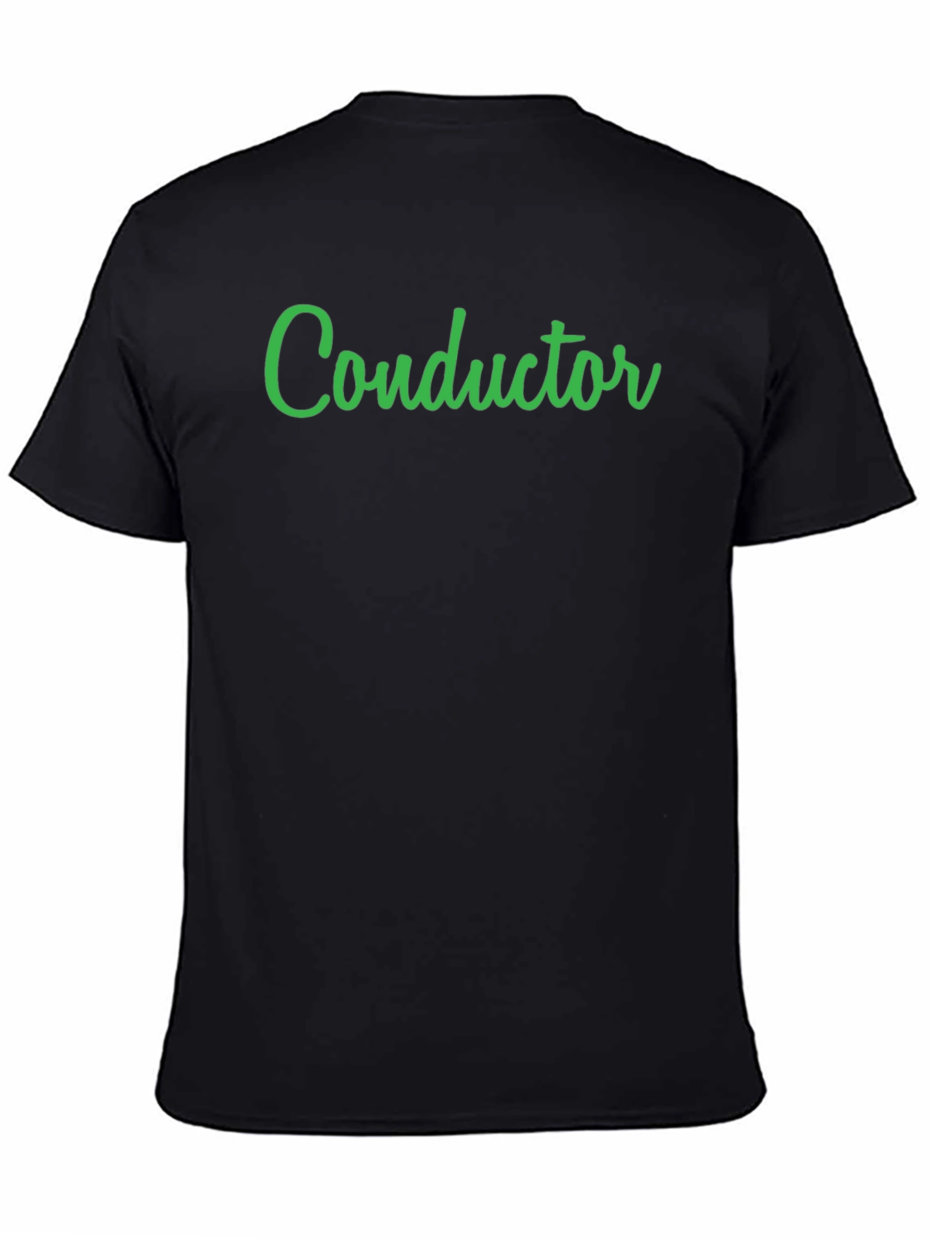 Conductor Graphic Tee - Soft Black Cotton T-Shirt