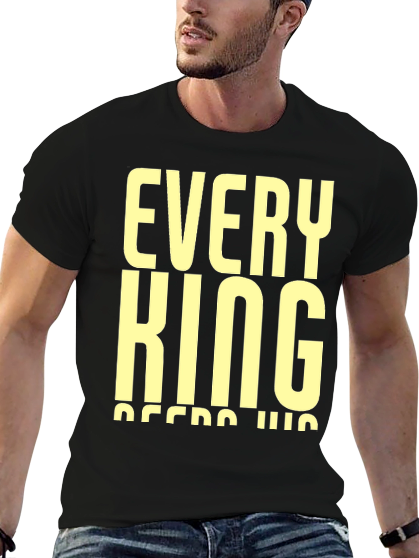 Every King Needs His Queen Black T-Shirt