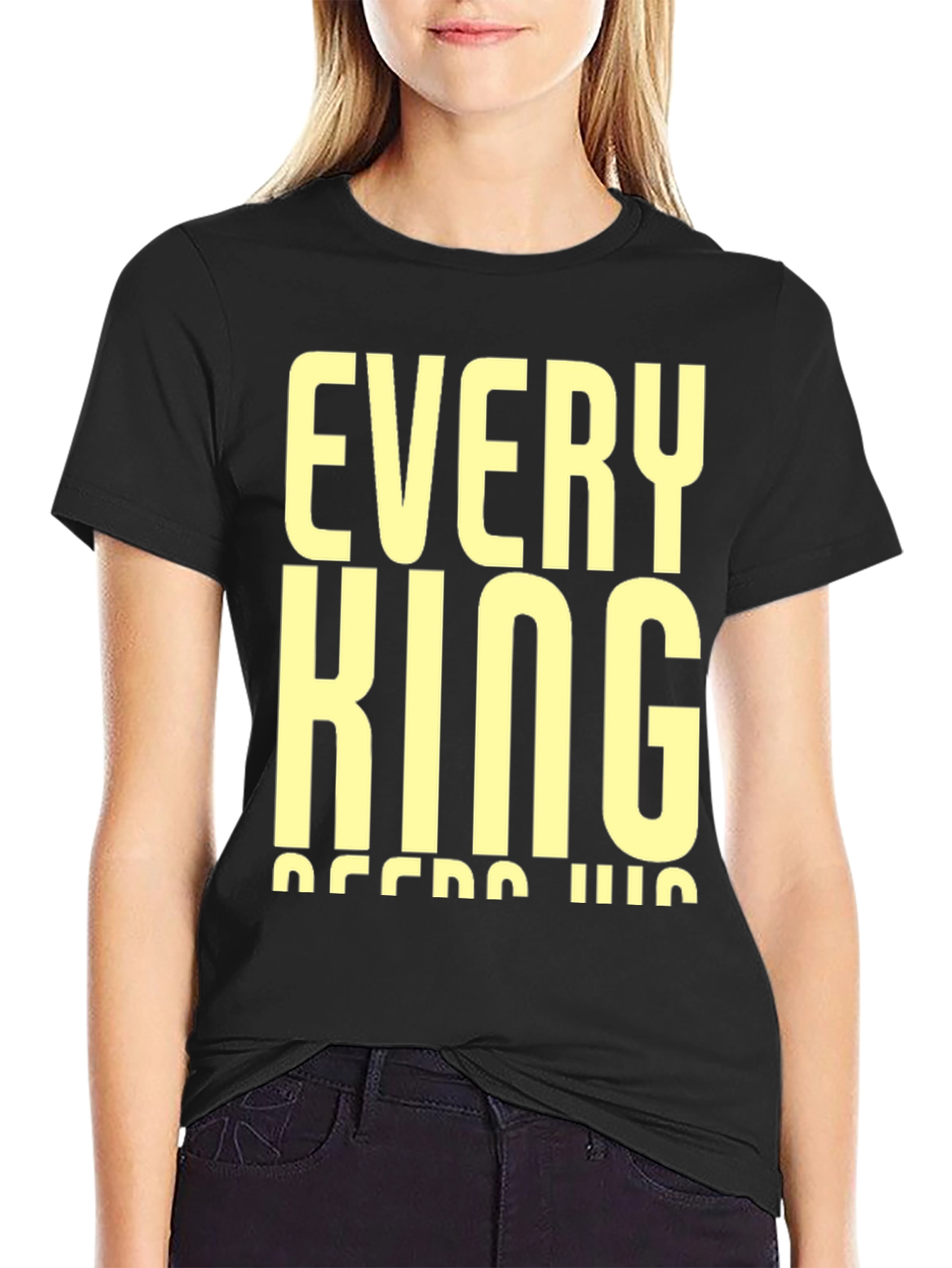 Every King Needs His Queen Black T-Shirt