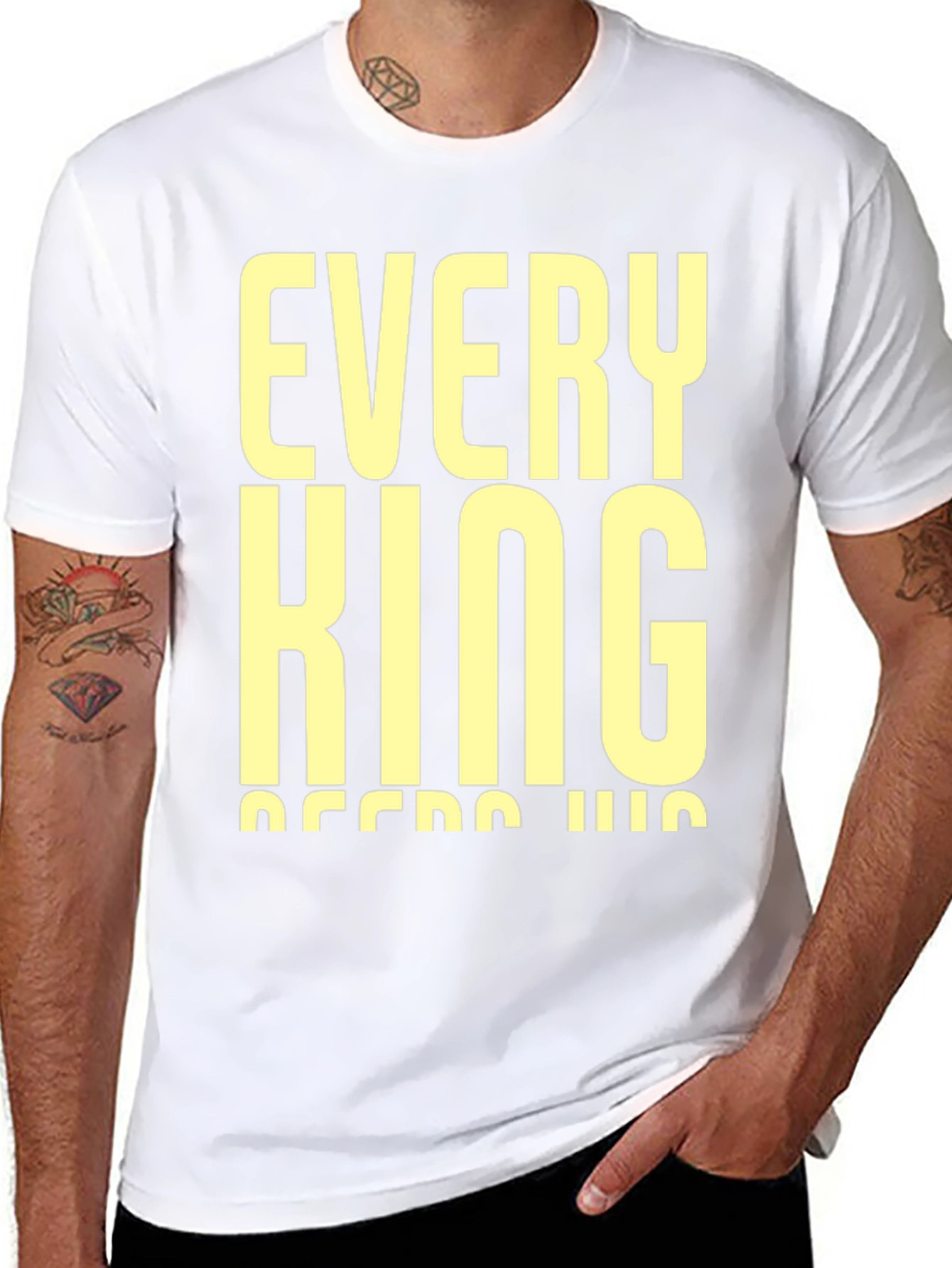 Every King Needs His Queen Black T-Shirt