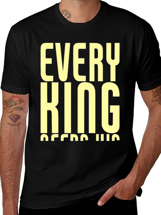 Every King Needs His Queen Black T-Shirt