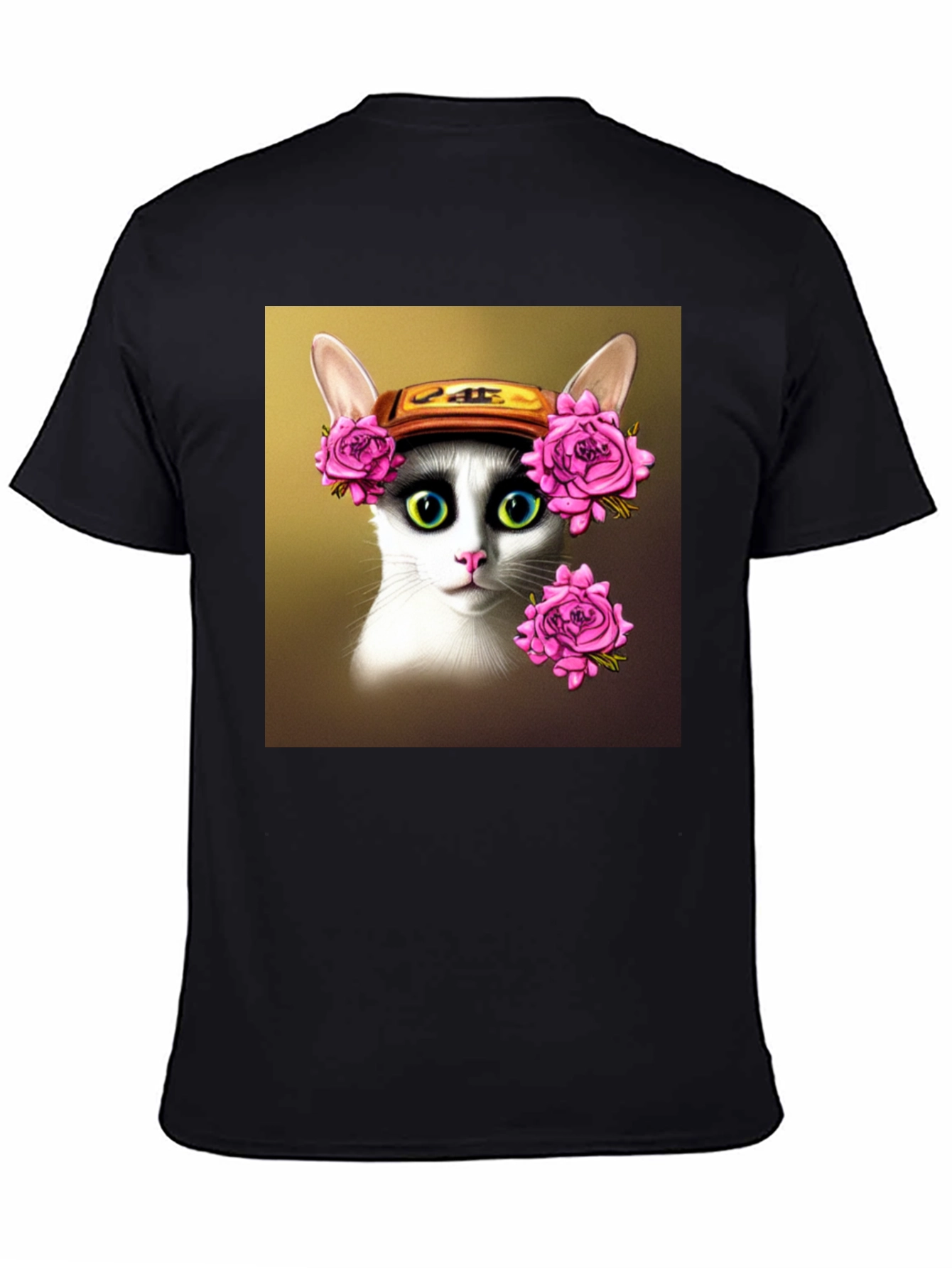 Floral Crown Cat T-Shirt