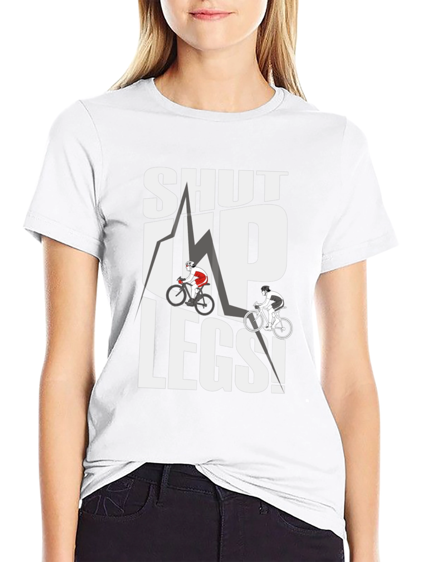 Shut Up Legs! Cycling Graphic Tee