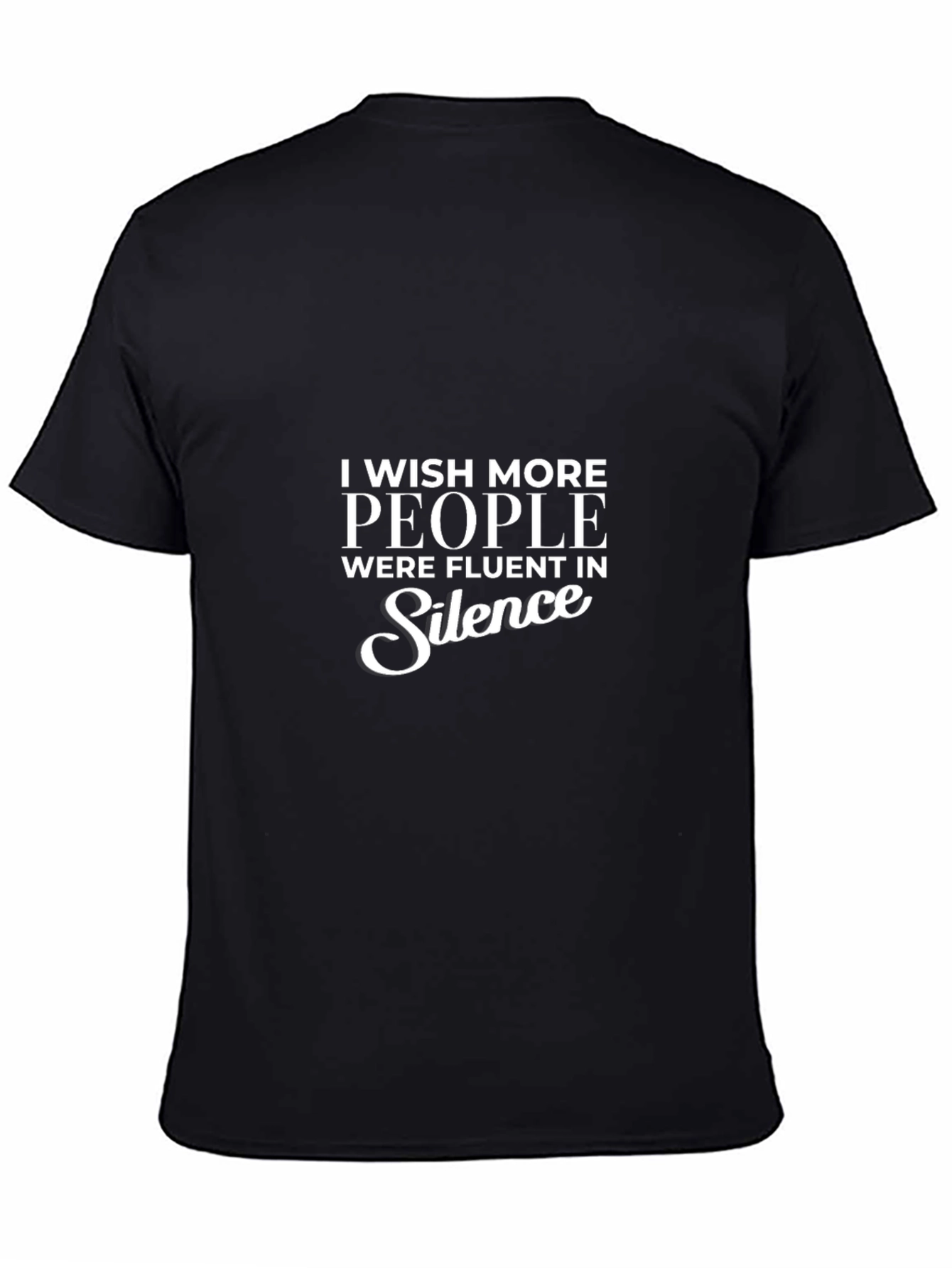 Fluent in Silence Graphic Tee - Black