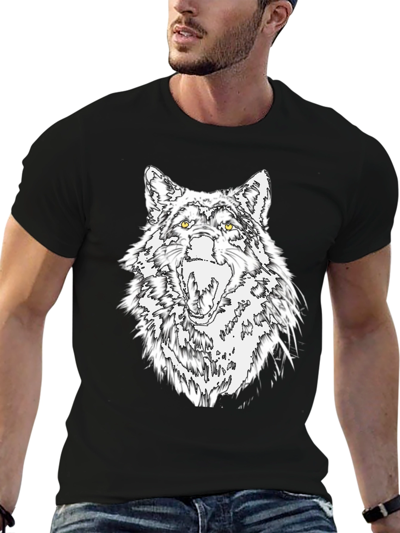 Wolf Graphic Tee - Fierce & Stylish