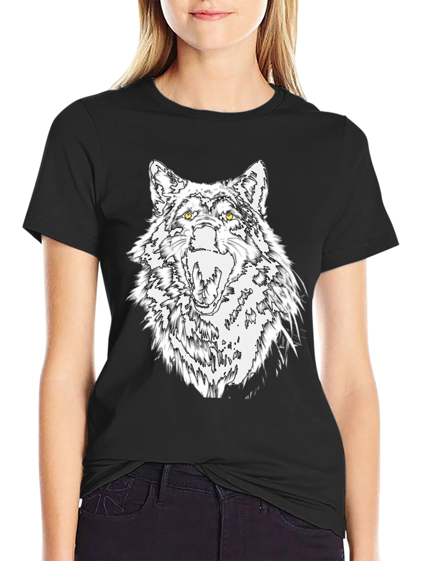 Wolf Graphic Tee - Fierce & Stylish