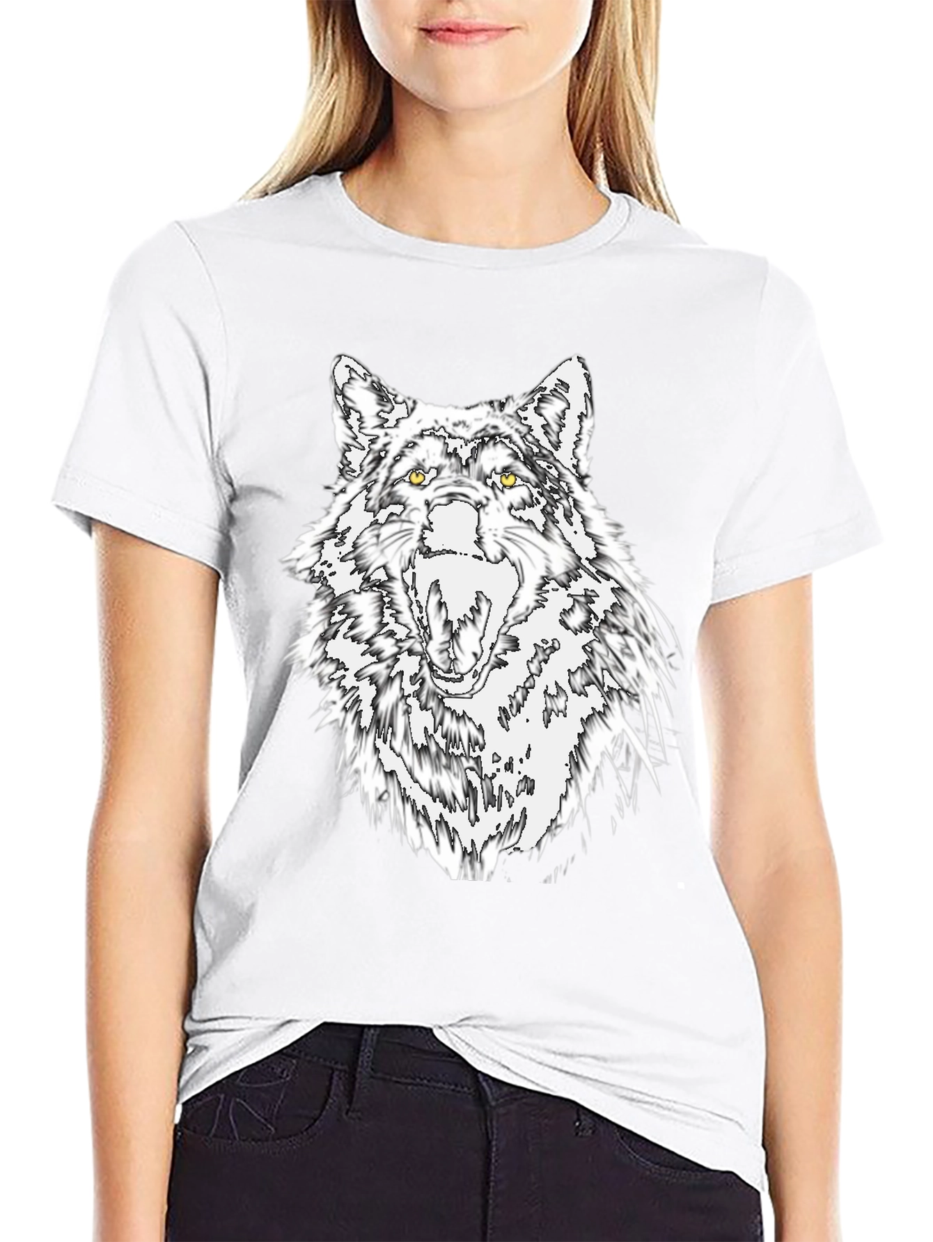 Wolf Graphic Tee - Fierce & Stylish