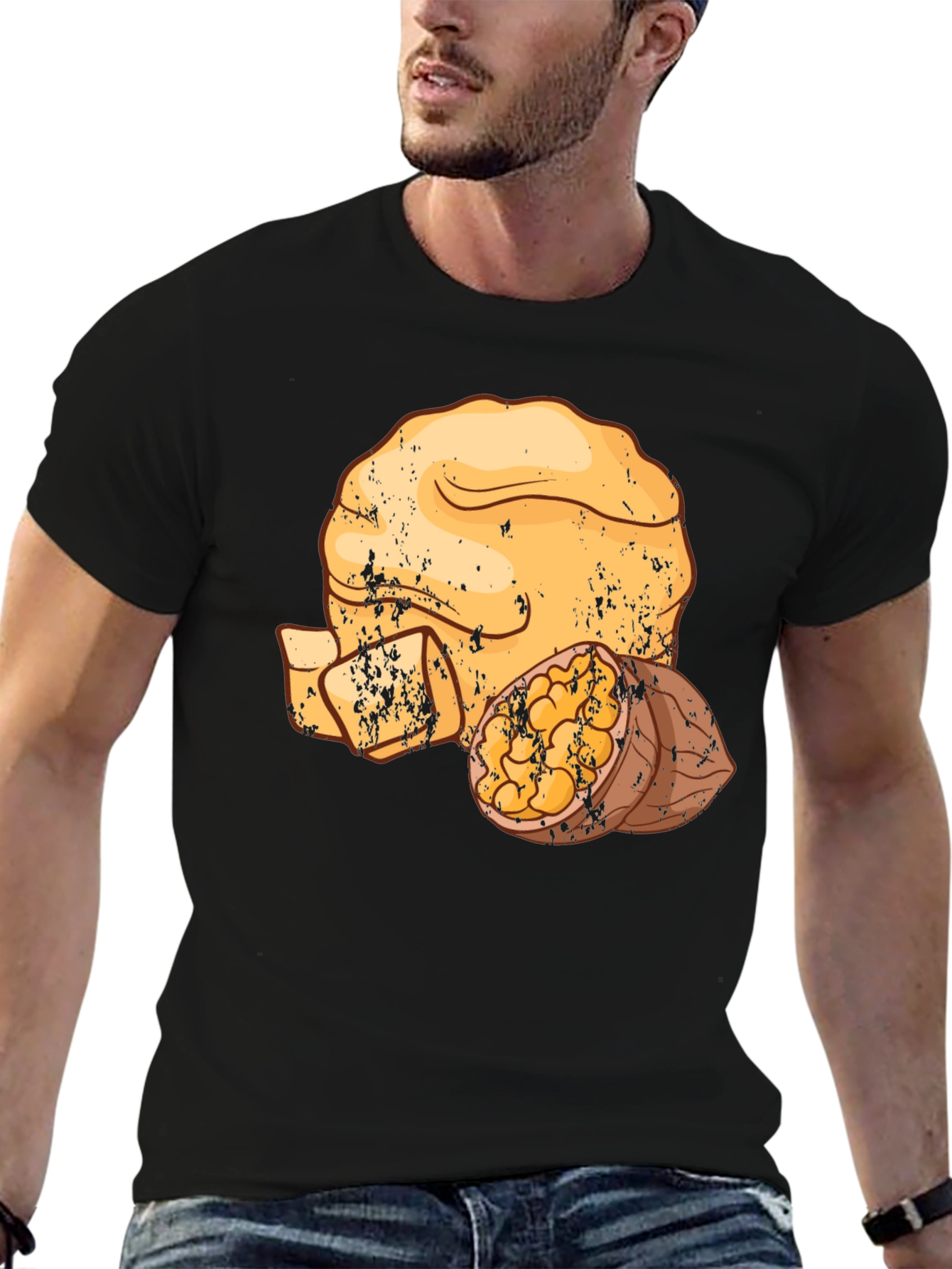Walnut Graphic Tee - Black Casual Shirt