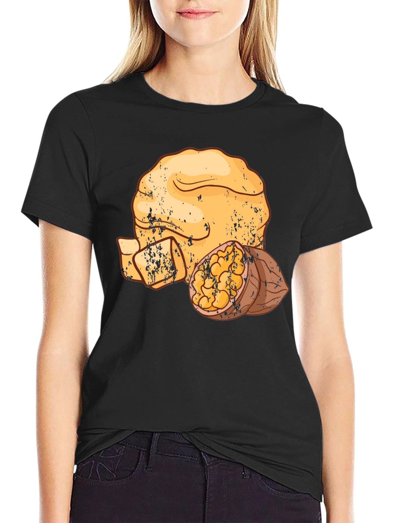 Walnut Graphic Tee - Black Casual Shirt