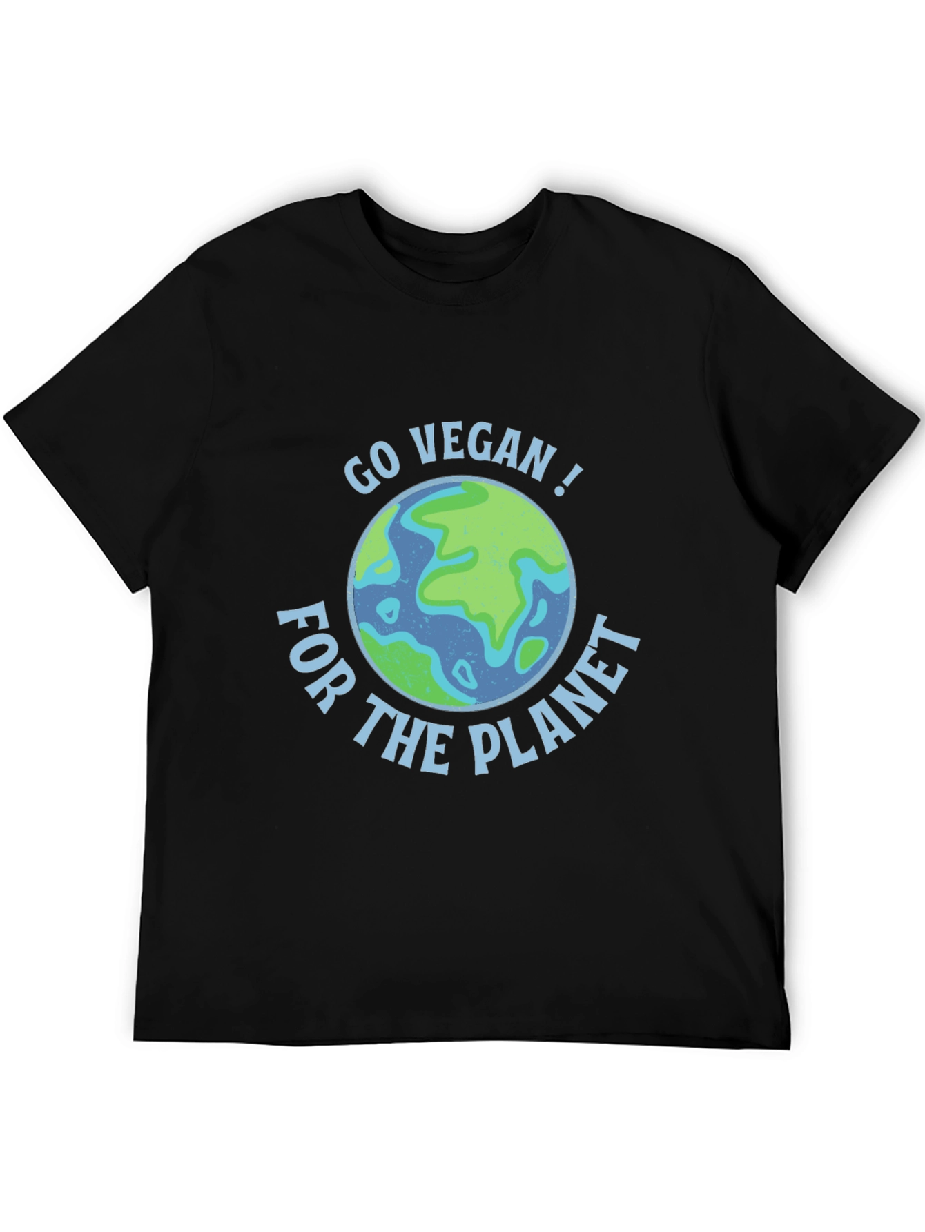 Go Vegan! For The Planet Black T-Shirt