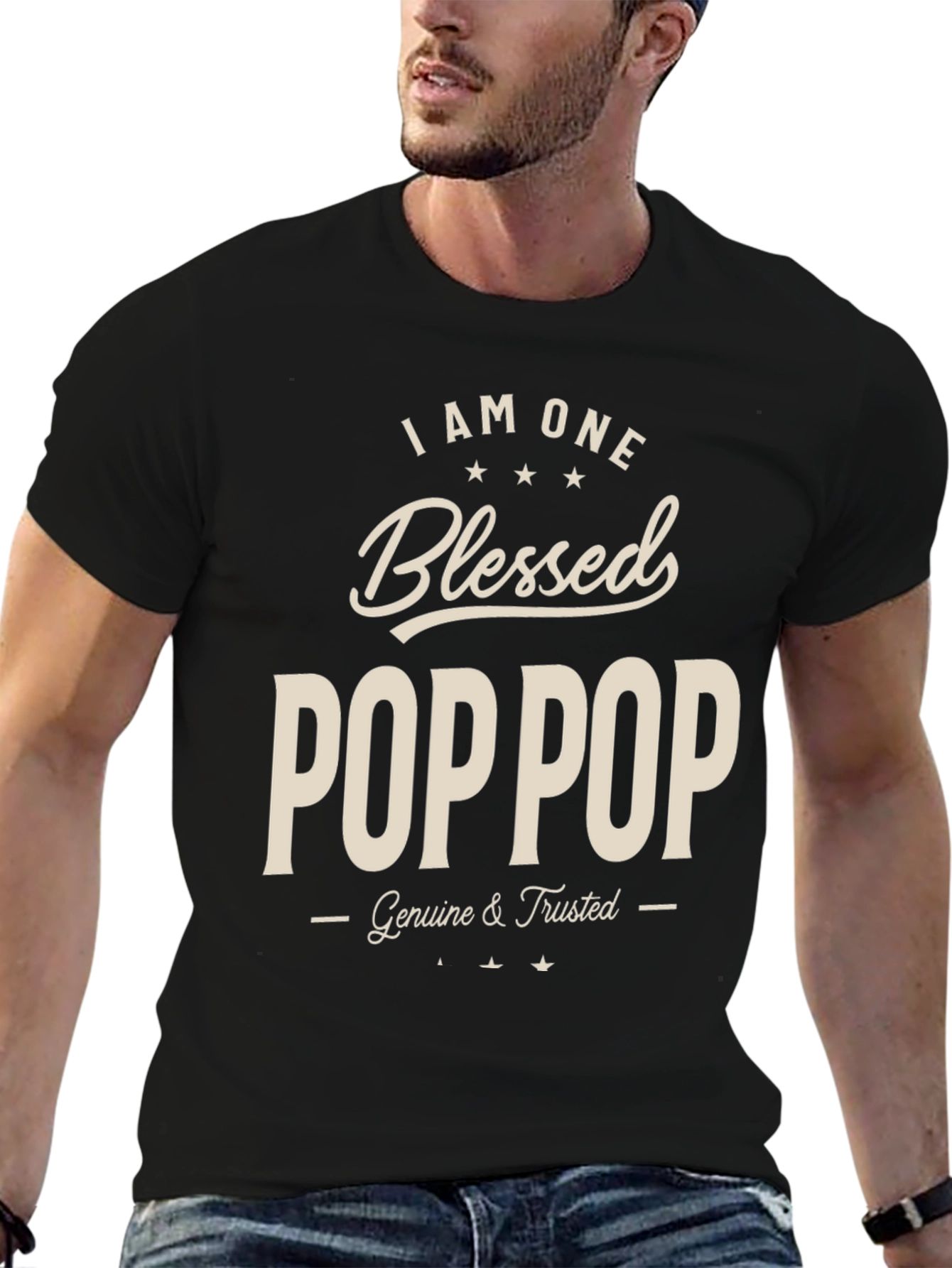 Blessed Pop Pop T-Shirt - Genuine & Trusted