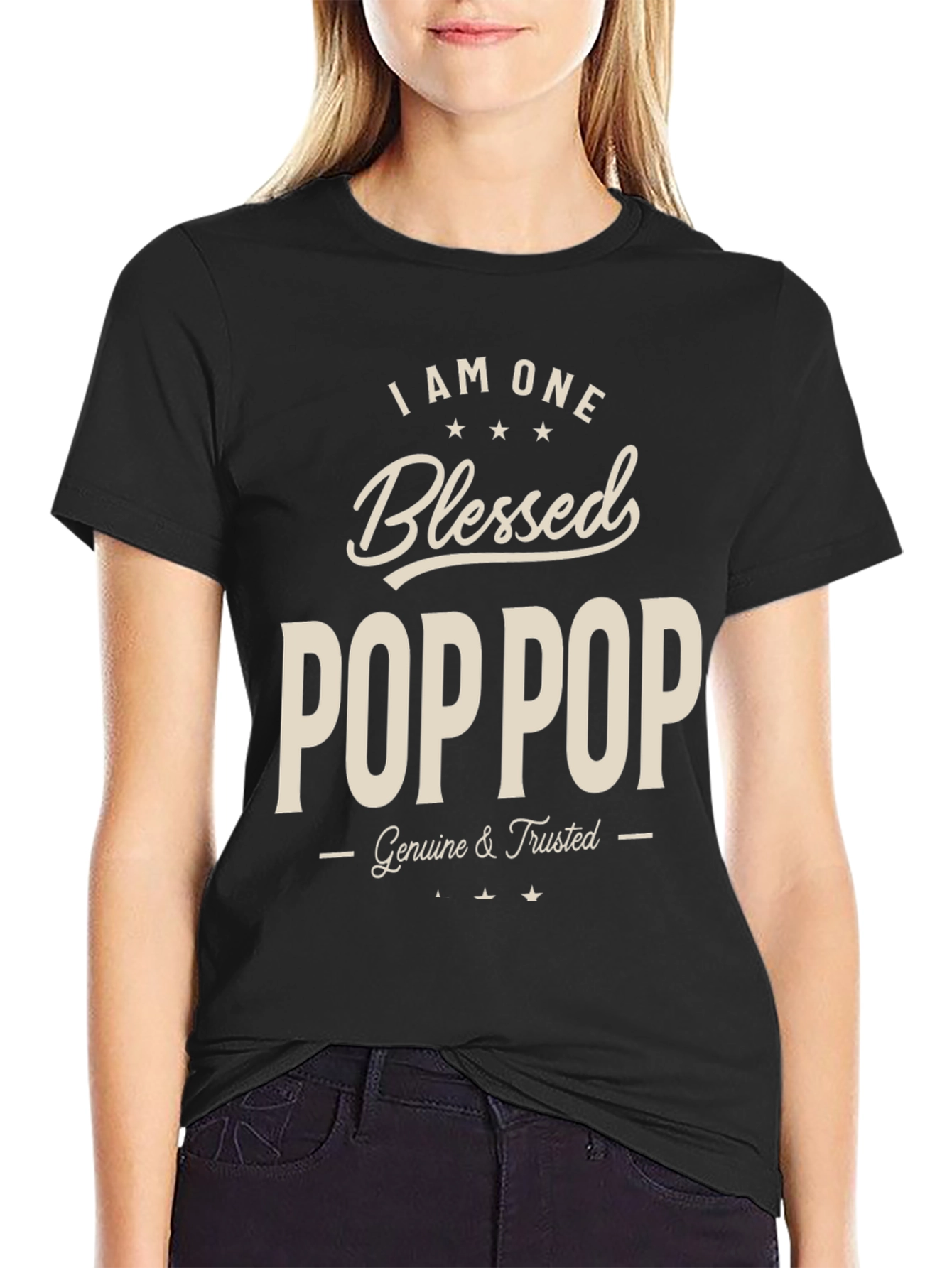 Blessed Pop Pop T-Shirt - Genuine & Trusted
