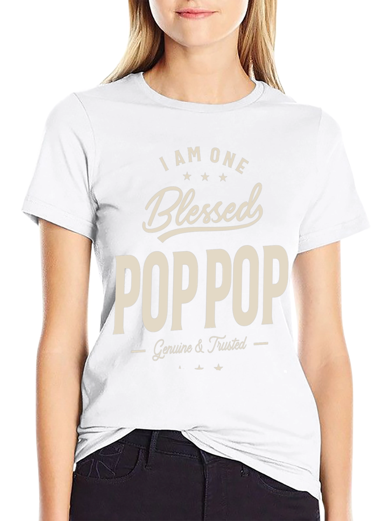 Blessed Pop Pop T-Shirt - Genuine & Trusted
