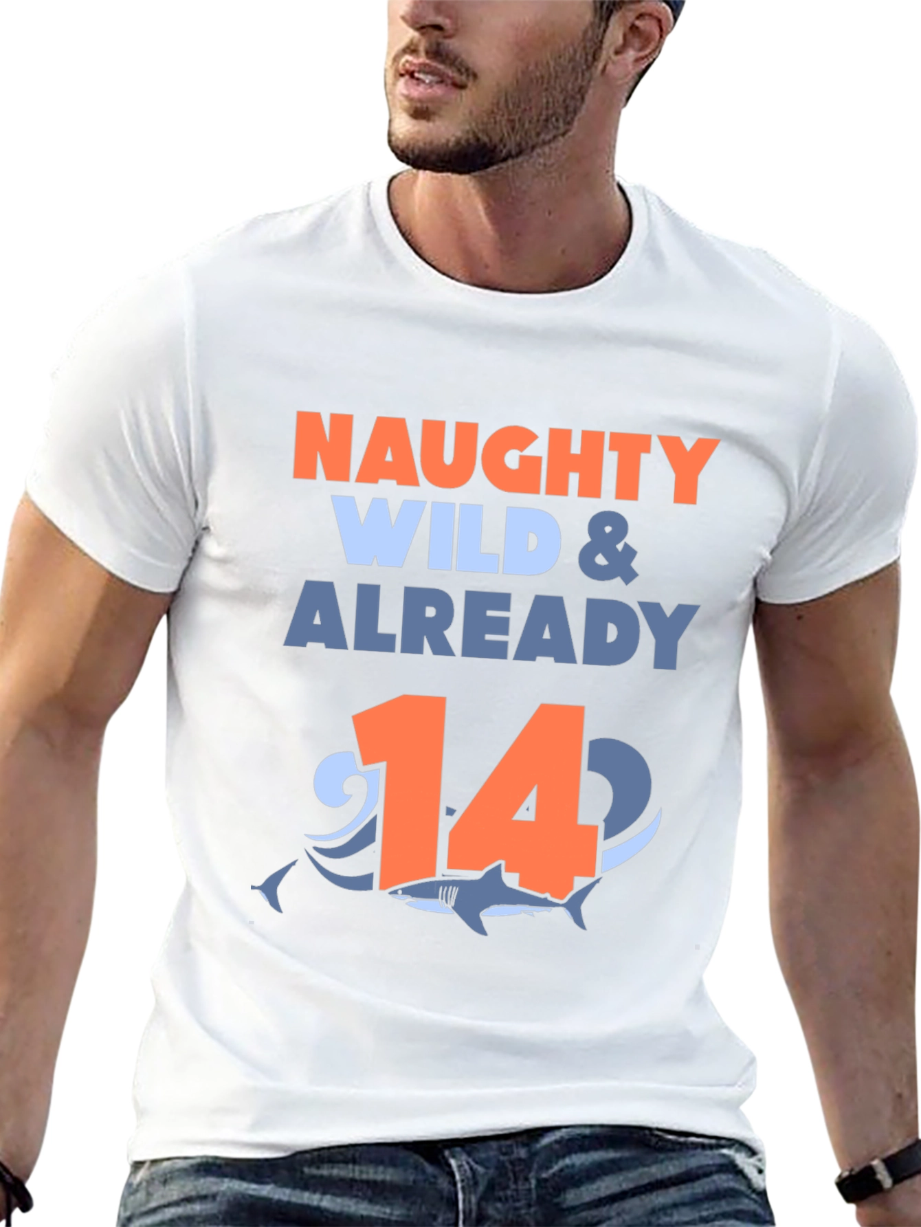 Naughty Wild & Already 14 Shark T-Shirt