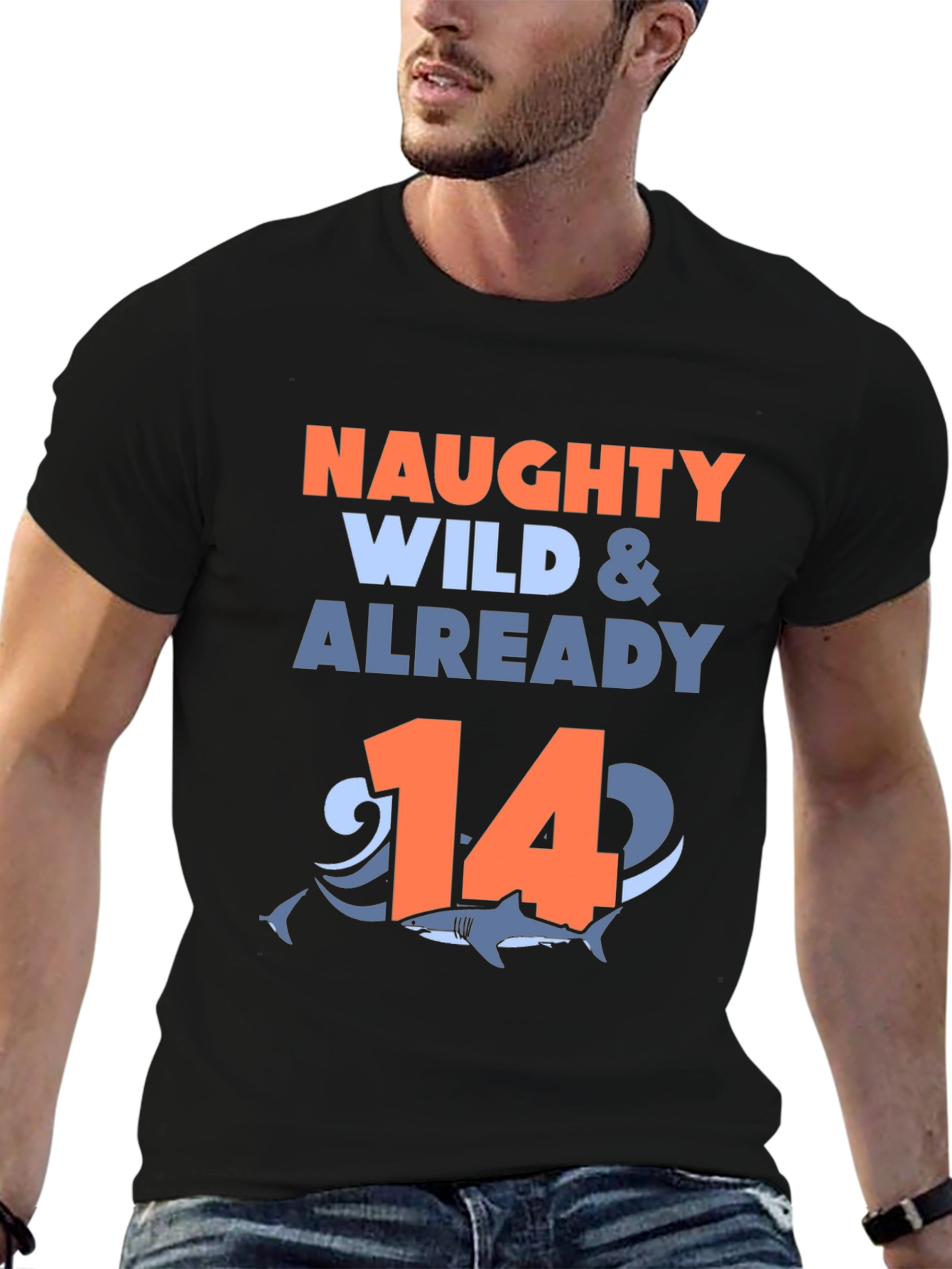 Naughty Wild & Already 14 Shark T-Shirt