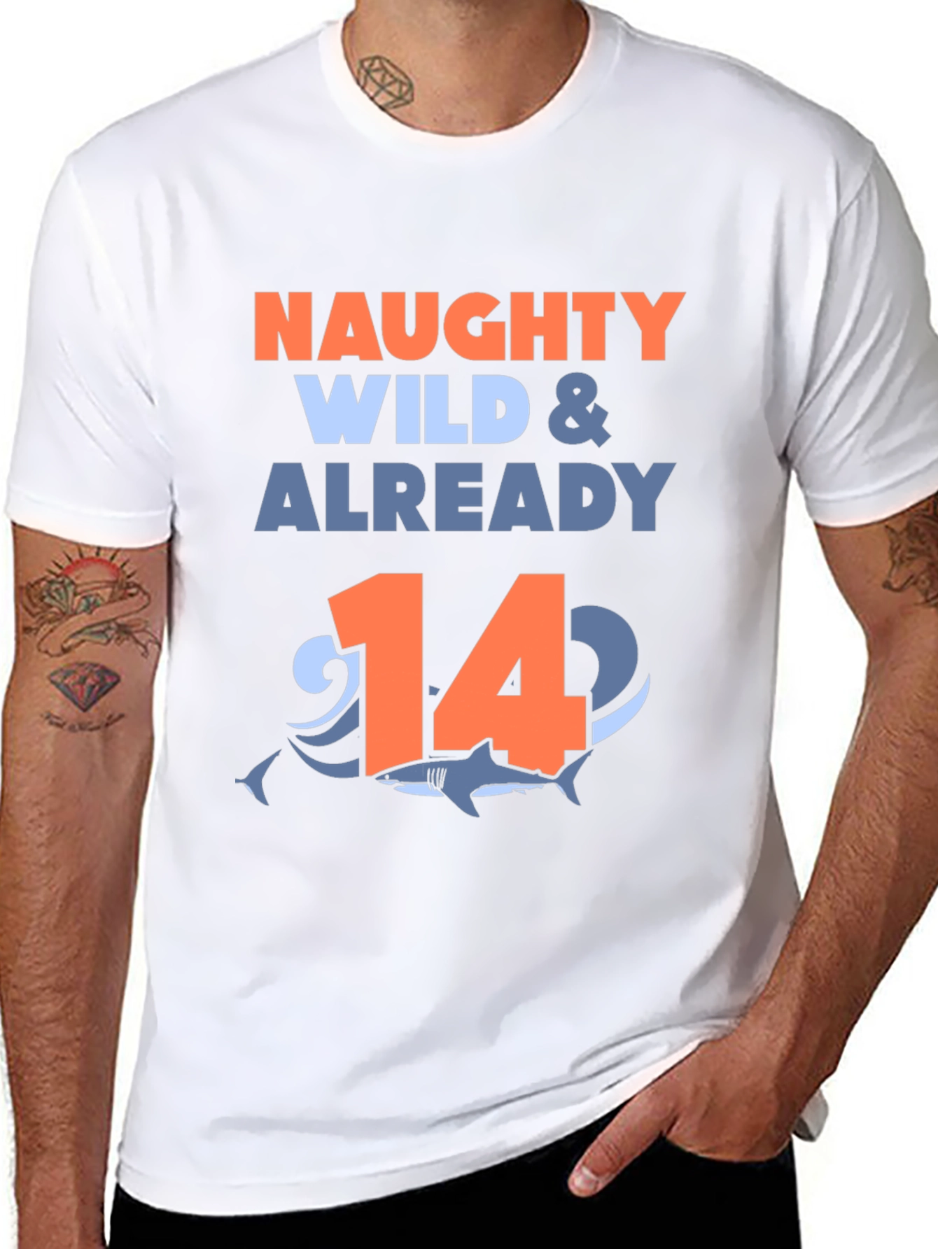Naughty Wild & Already 14 Shark T-Shirt