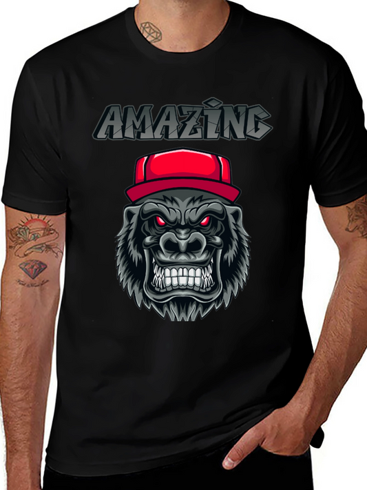 Amazing Gorilla Graphic Tee - Black