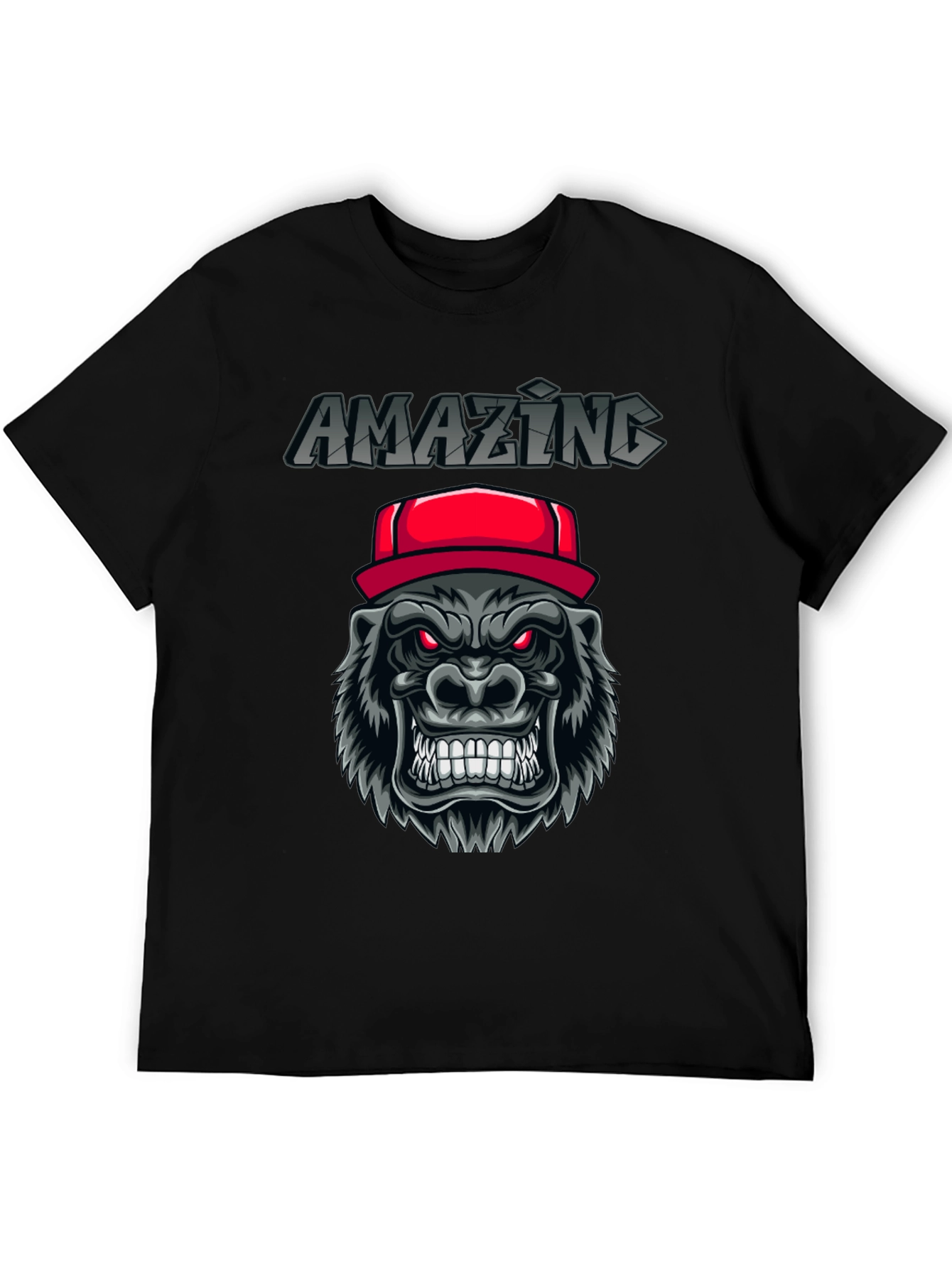 Amazing Gorilla Graphic Tee - Black