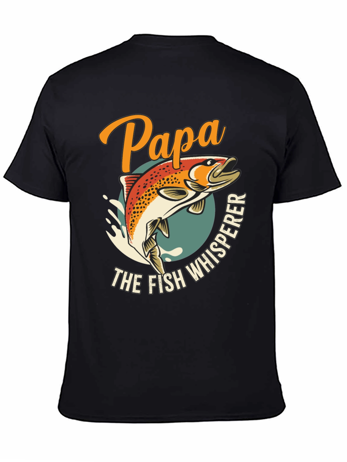 Papa the Fish Whisperer Graphic T-Shirt