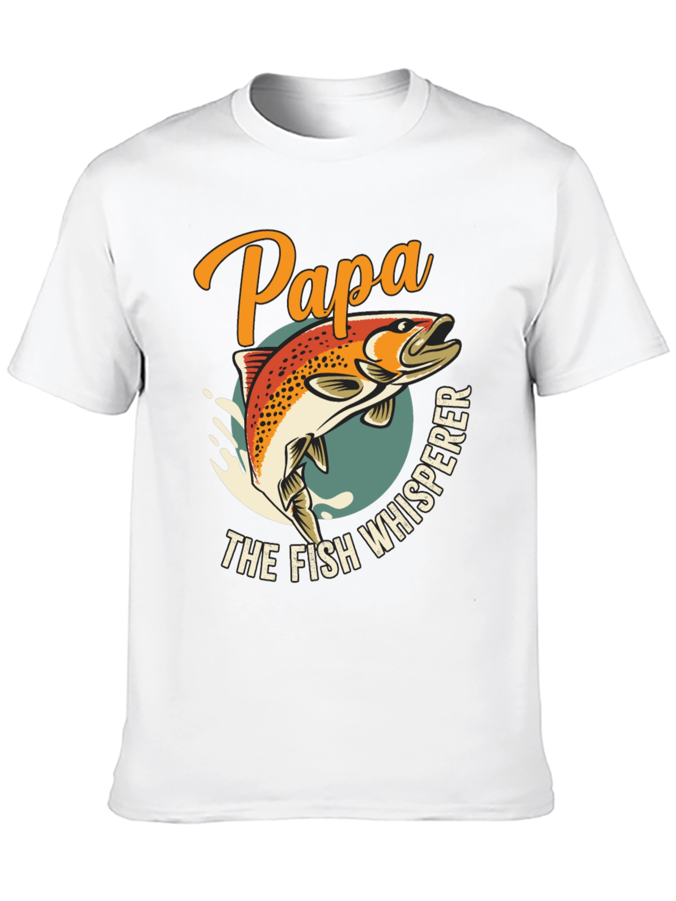 Papa the Fish Whisperer Graphic T-Shirt