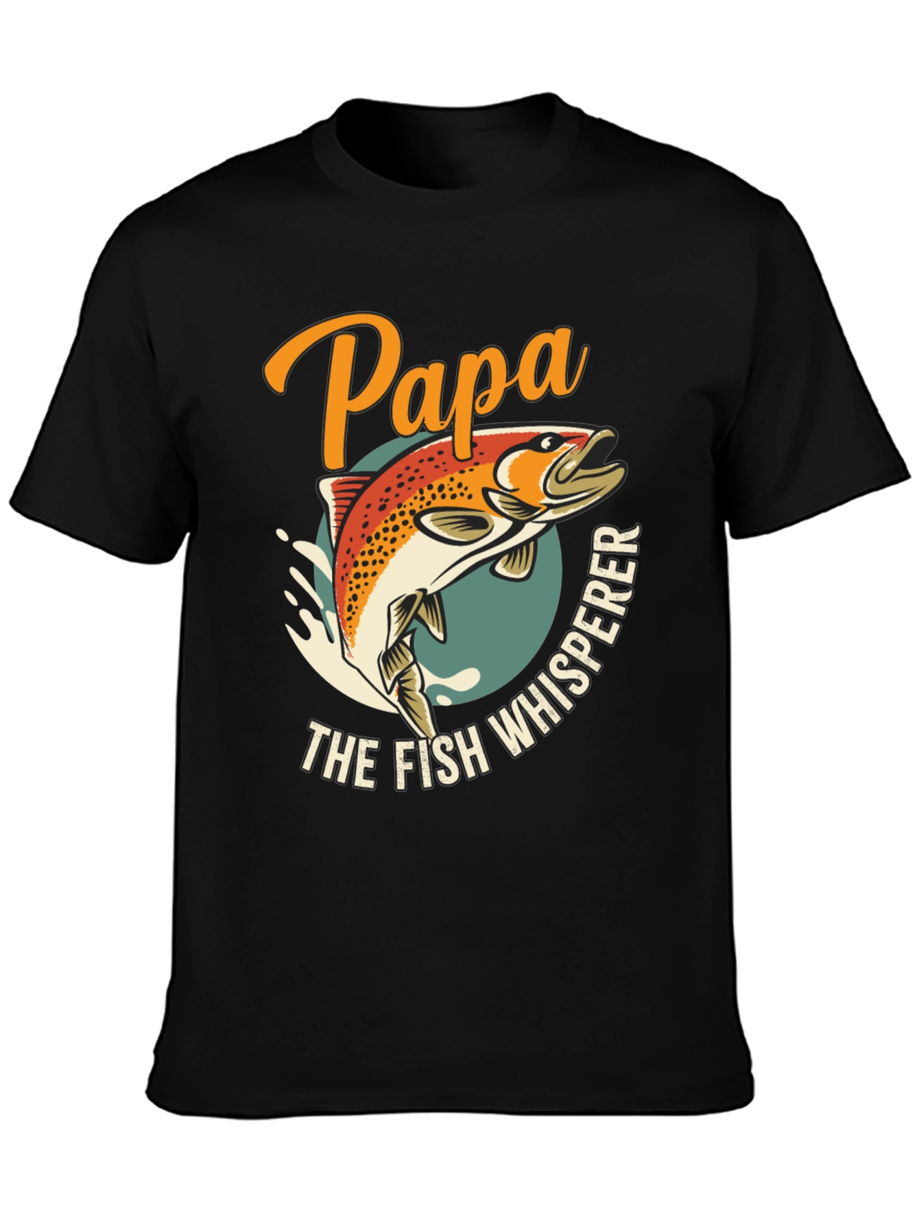 Papa the Fish Whisperer Graphic T-Shirt