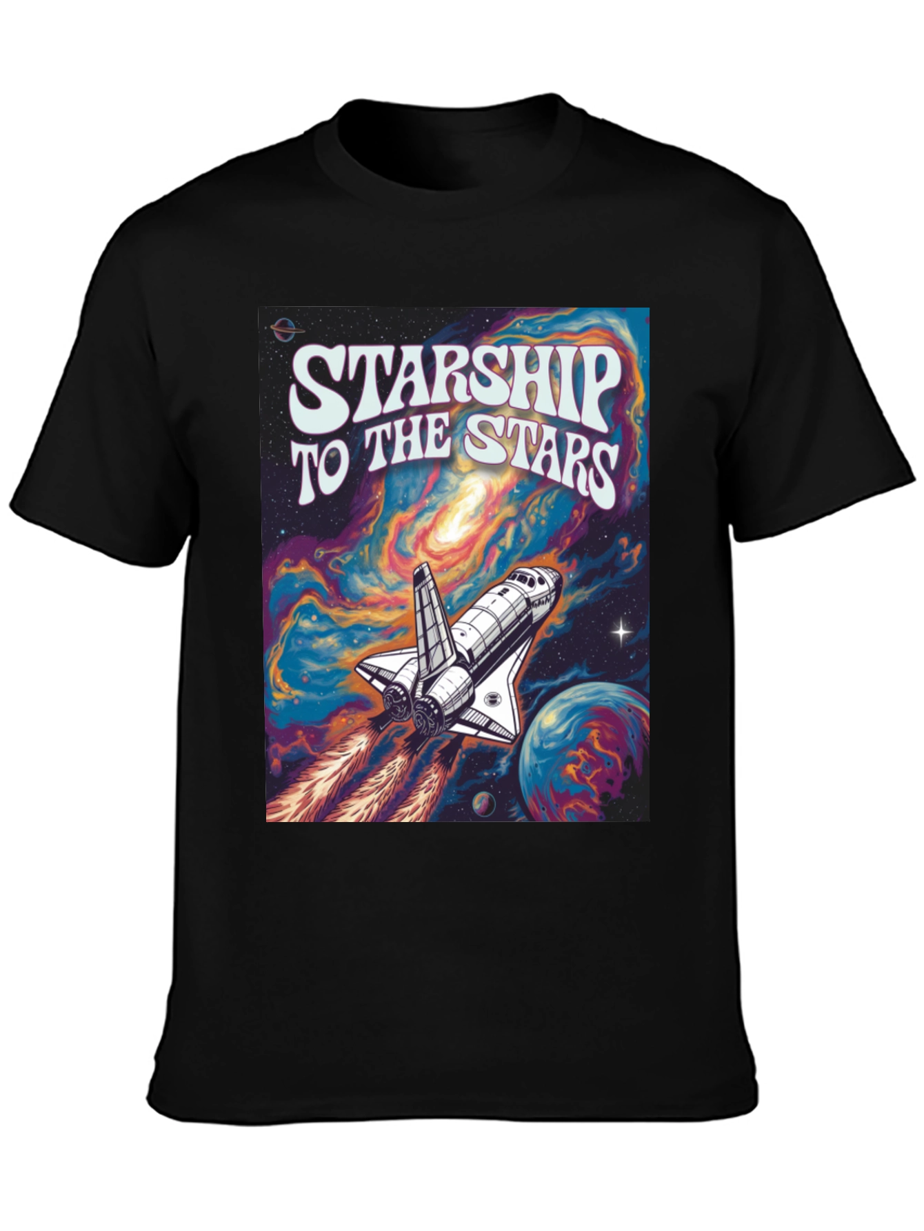 Starship to the Stars Graphic Tee