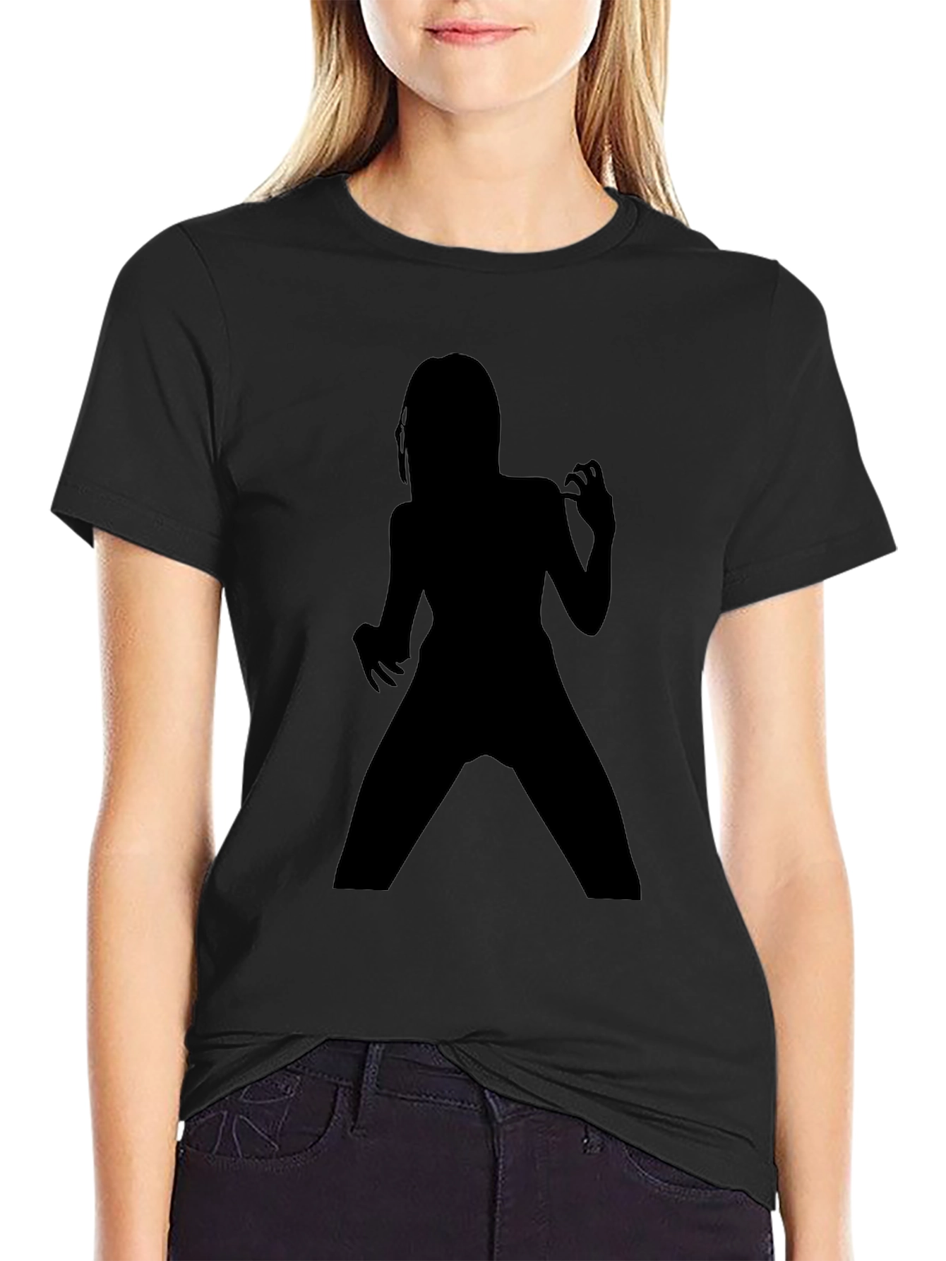 Zombie Silhouette T-Shirt - Mens Black Tee