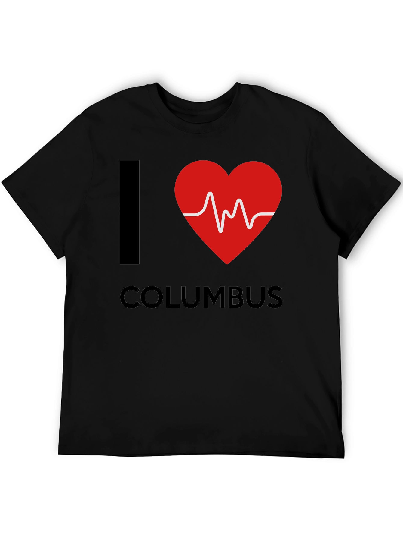 I Love Columbus Heartbeat T-Shirt