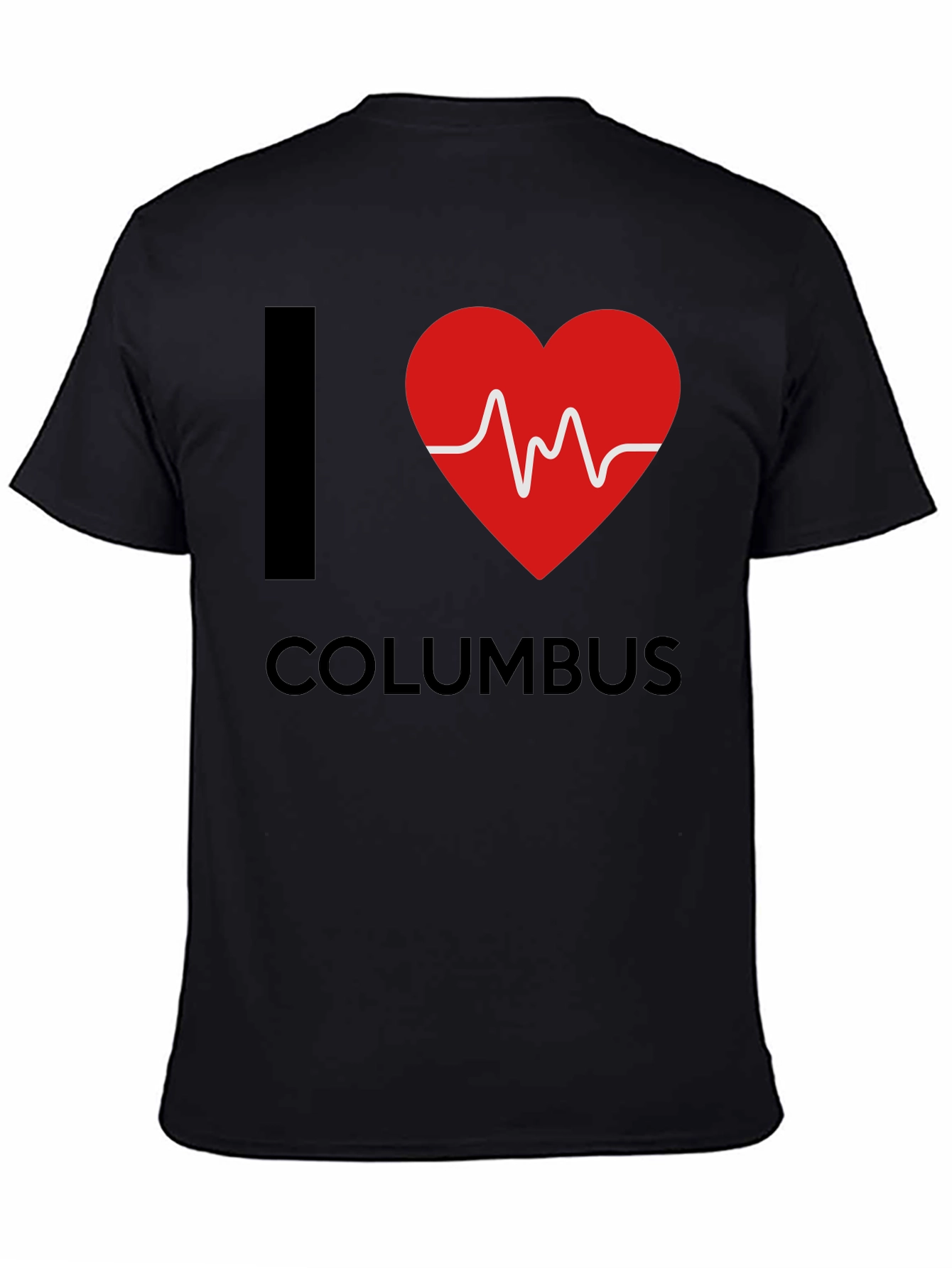 I Love Columbus Heartbeat T-Shirt