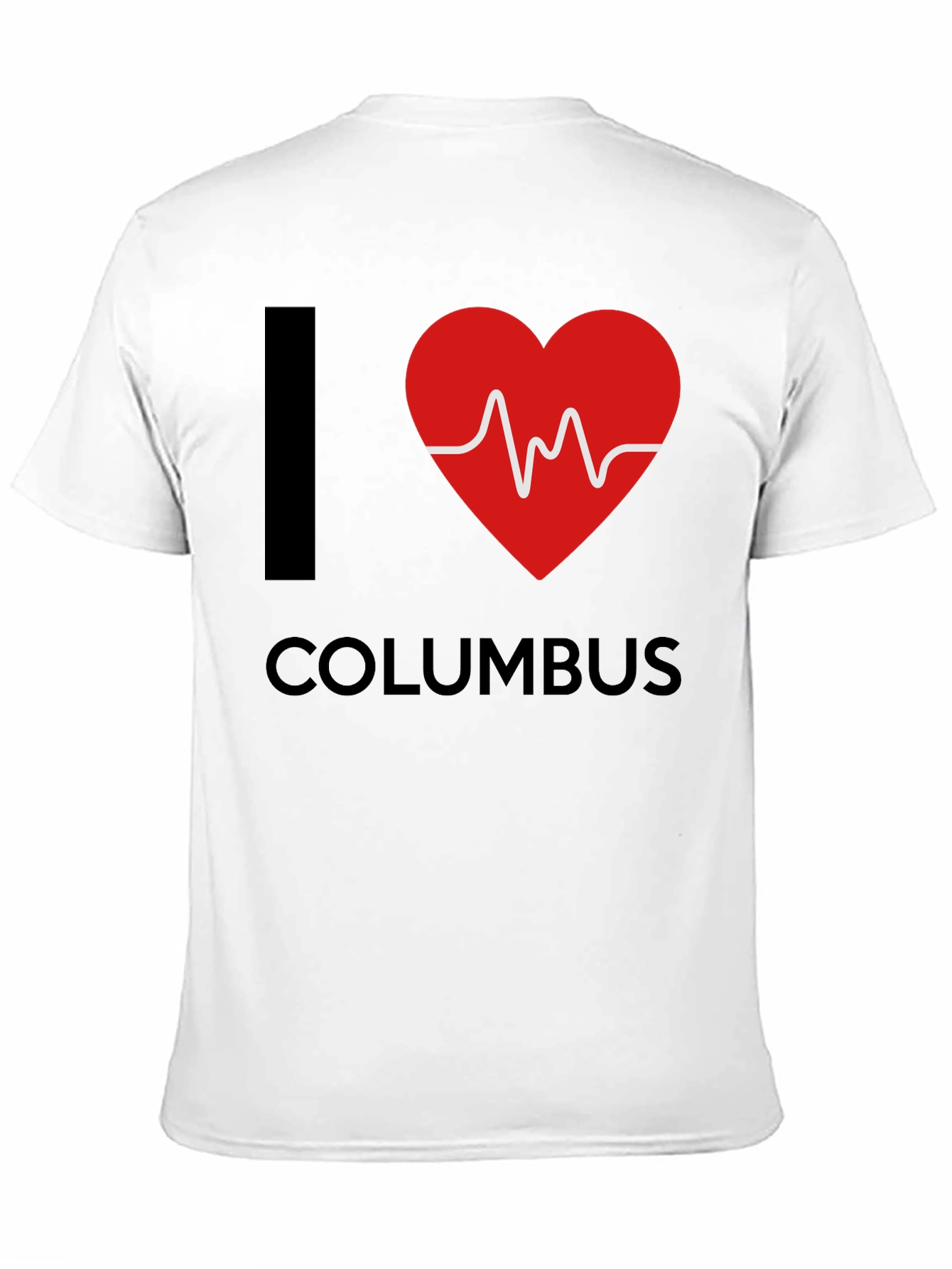 I Love Columbus Heartbeat T-Shirt
