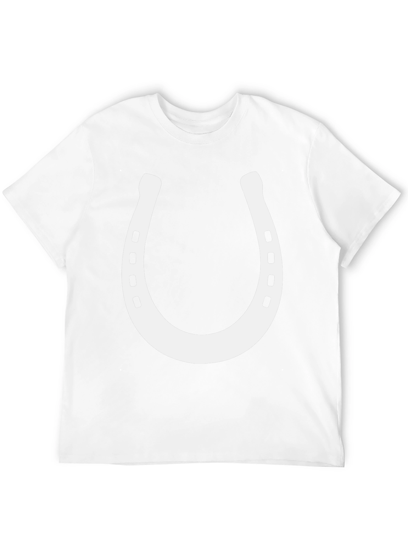 Lucky Horseshoe Graphic Tee - Black Cotton Blend