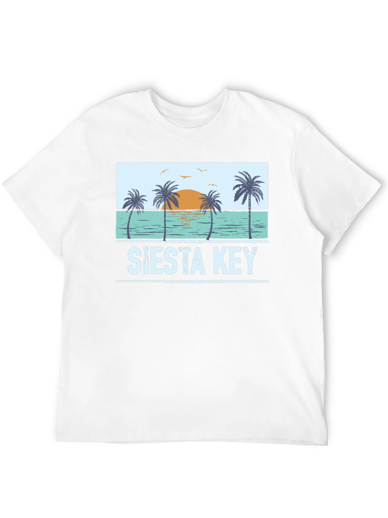 Siesta Key Palm Tree Graphic T-Shirt