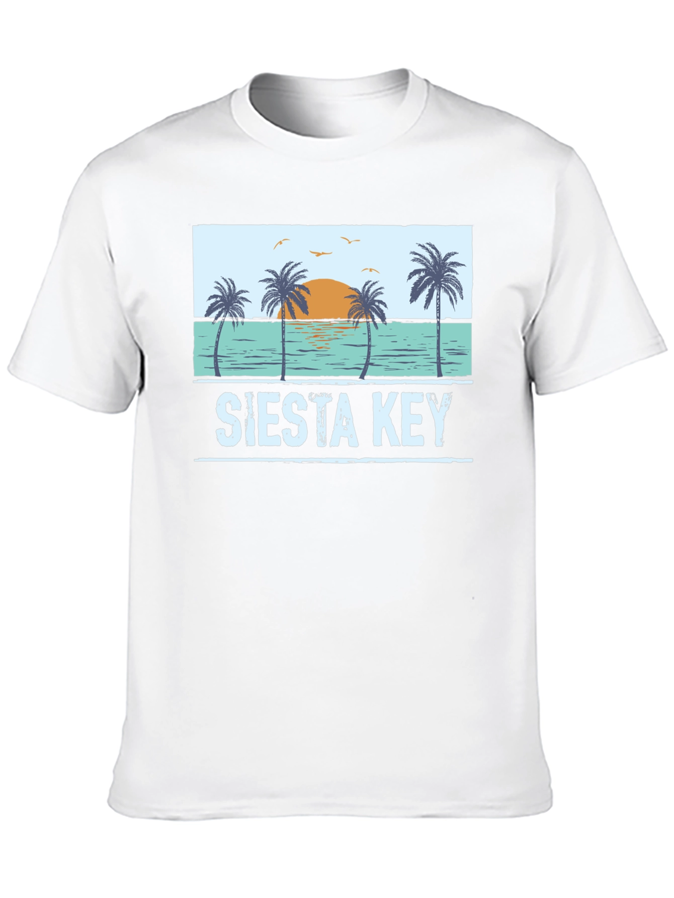 Siesta Key Palm Tree Graphic T-Shirt