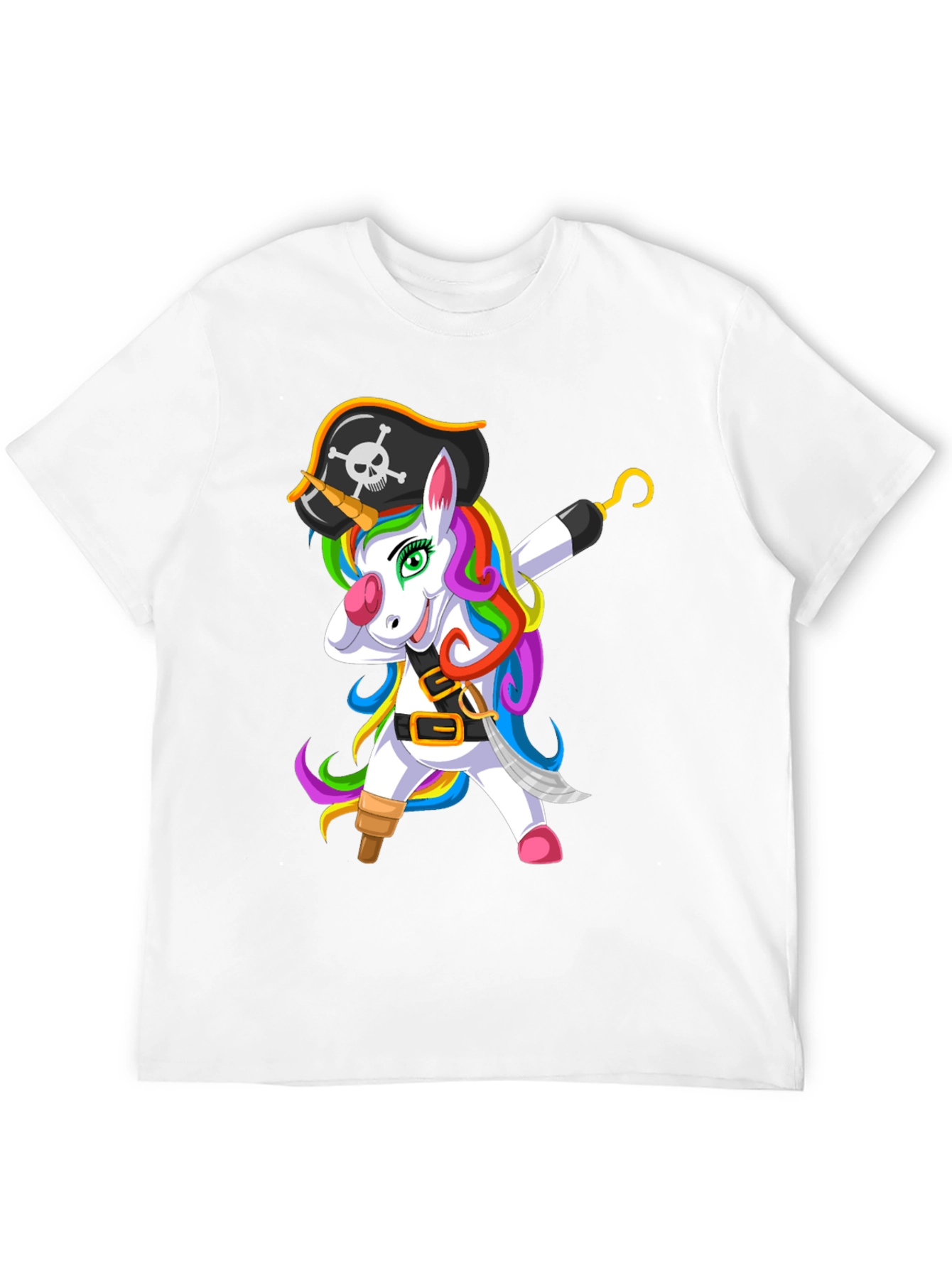 Pirate Unicorn Mens T-Shirt