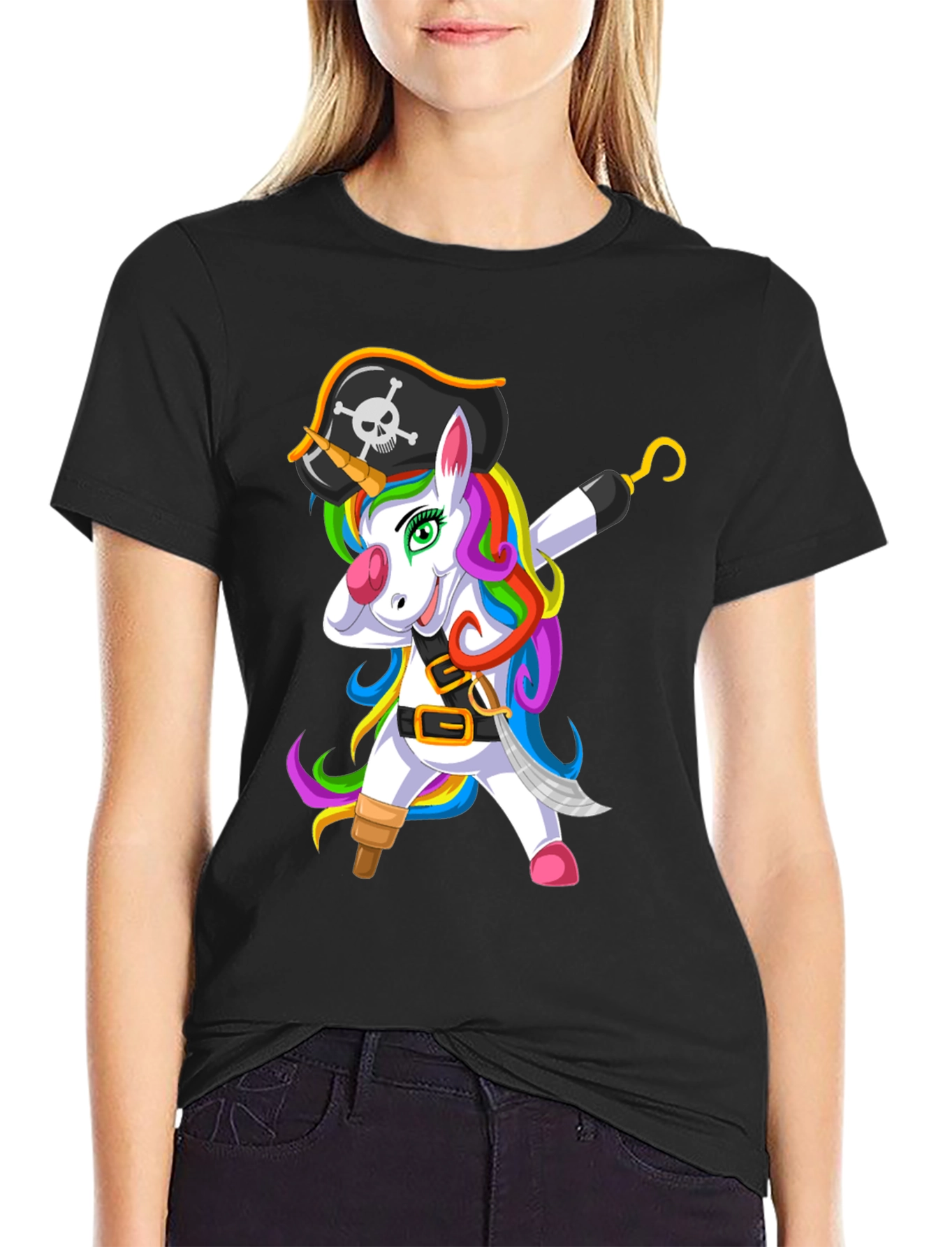 Pirate Unicorn Mens T-Shirt