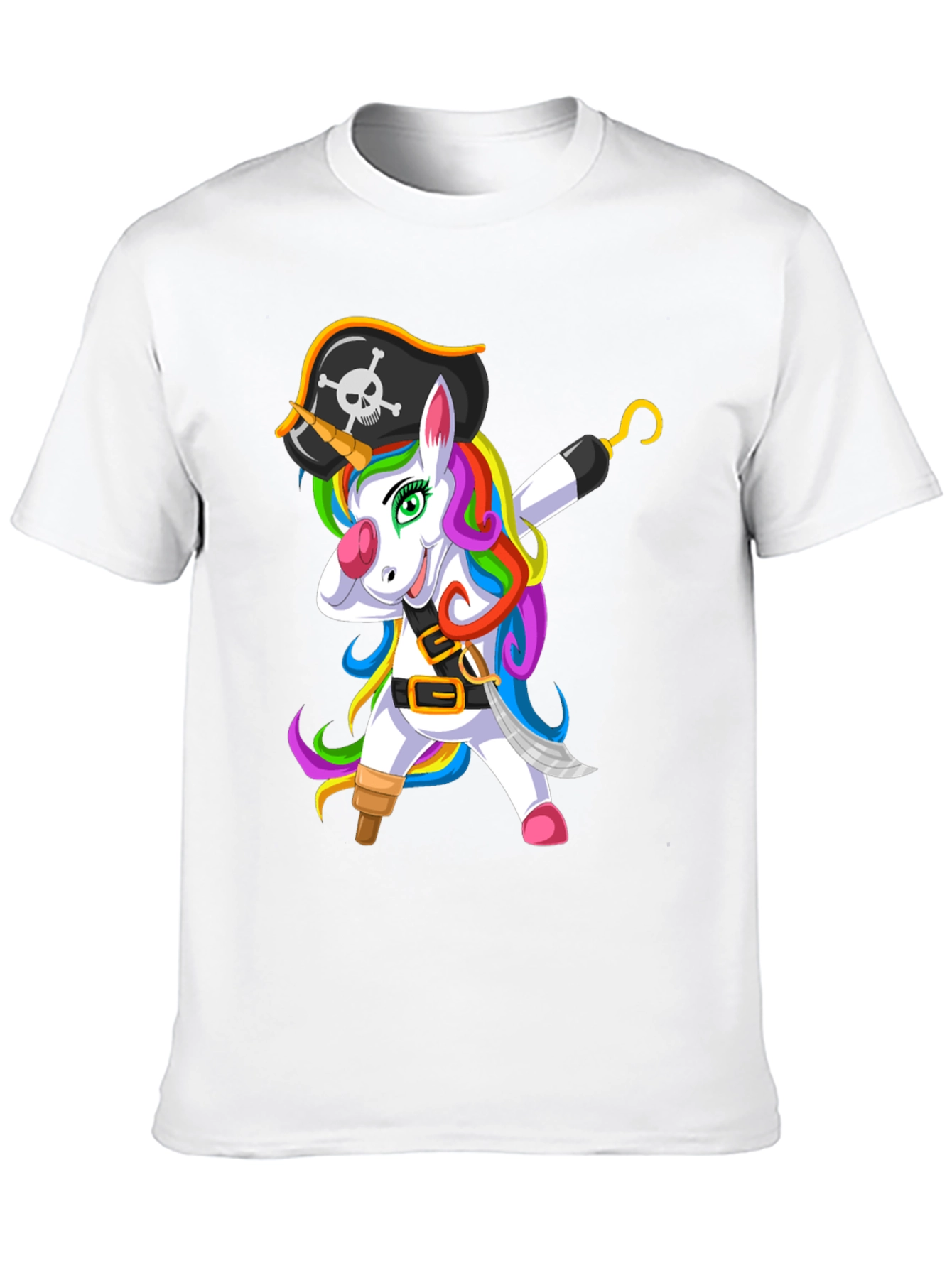 Pirate Unicorn Mens T-Shirt