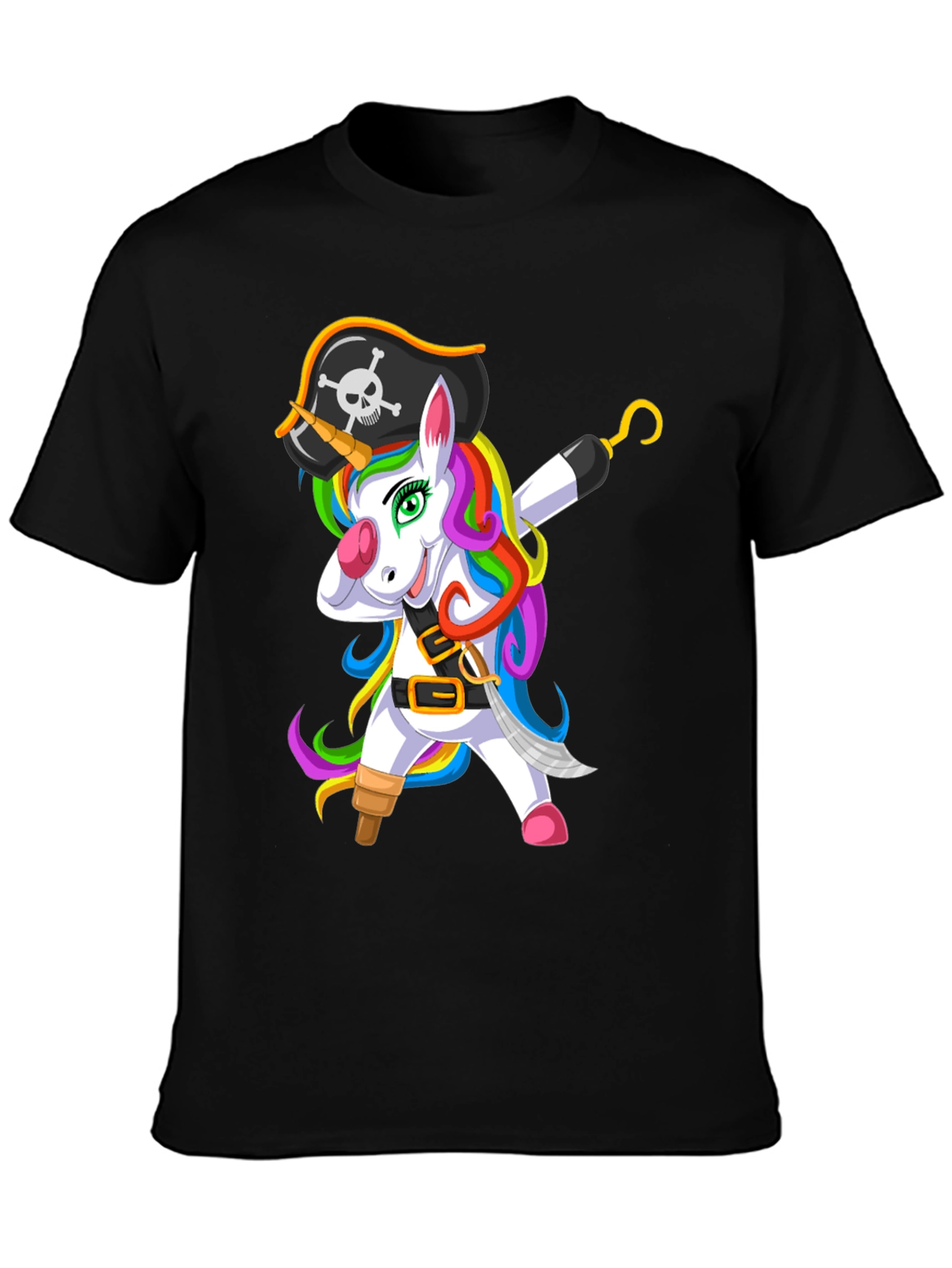 Pirate Unicorn Mens T-Shirt