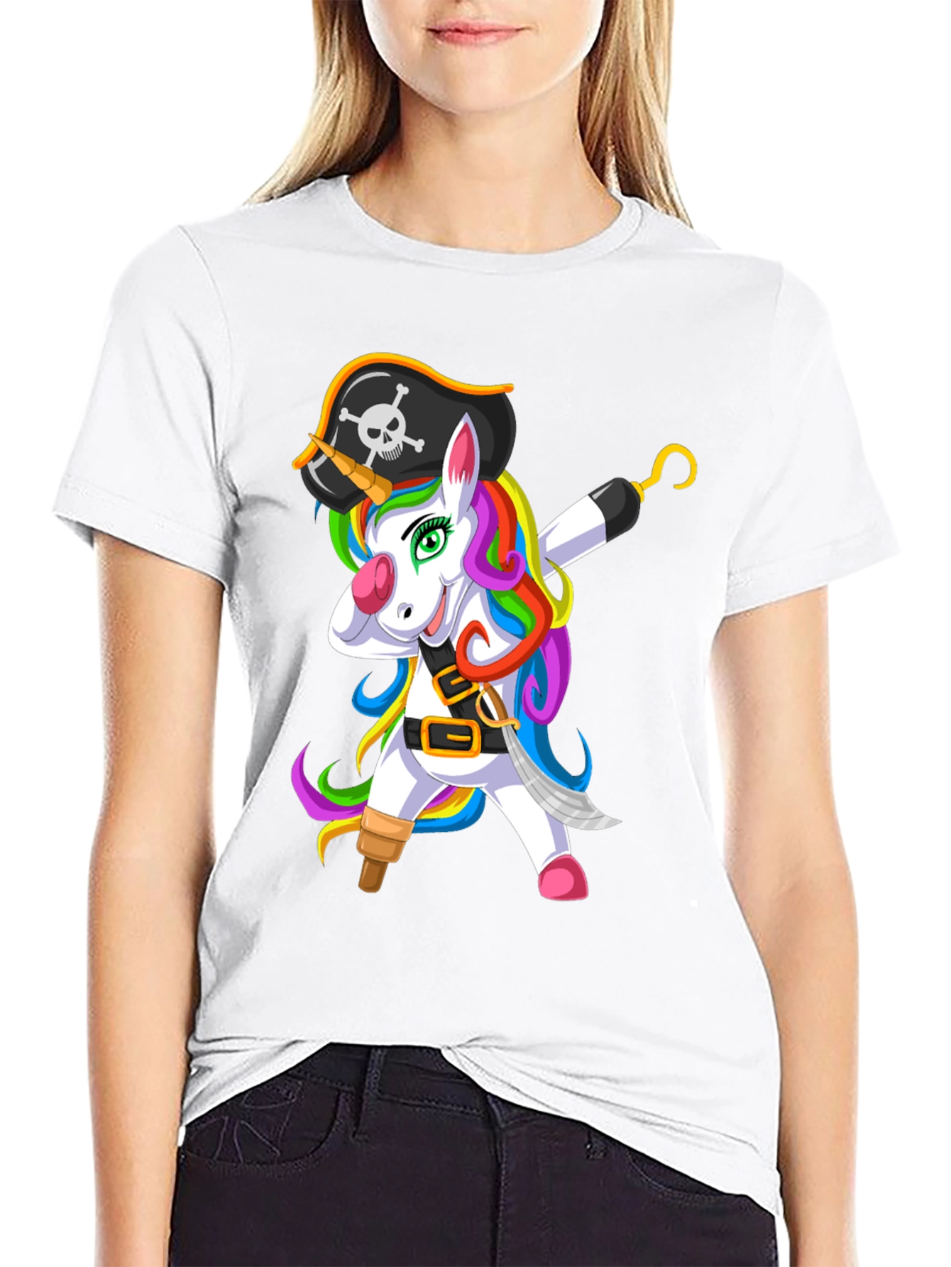Pirate Unicorn Mens T-Shirt