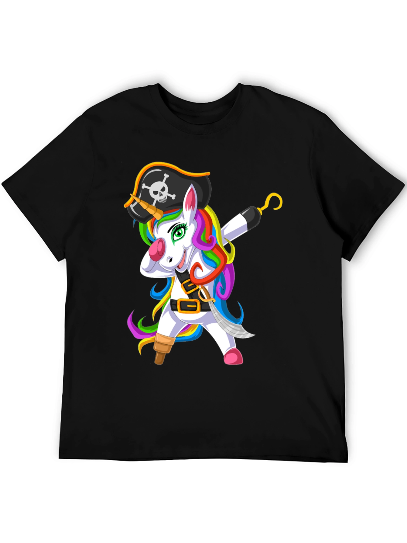 Pirate Unicorn Mens T-Shirt