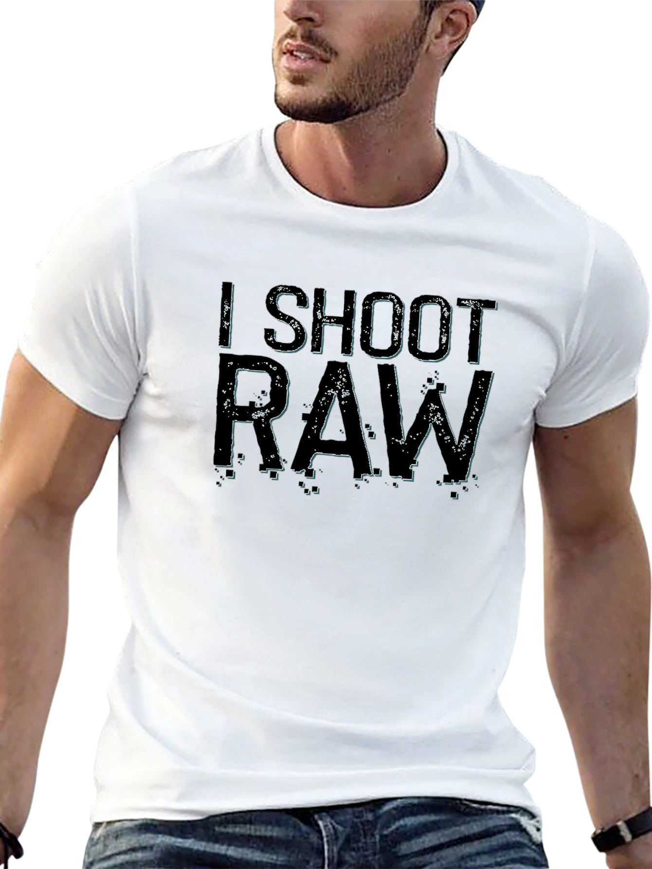 I Shoot RAW Graphic Tee - Photography Enthusiast T-Shirt
