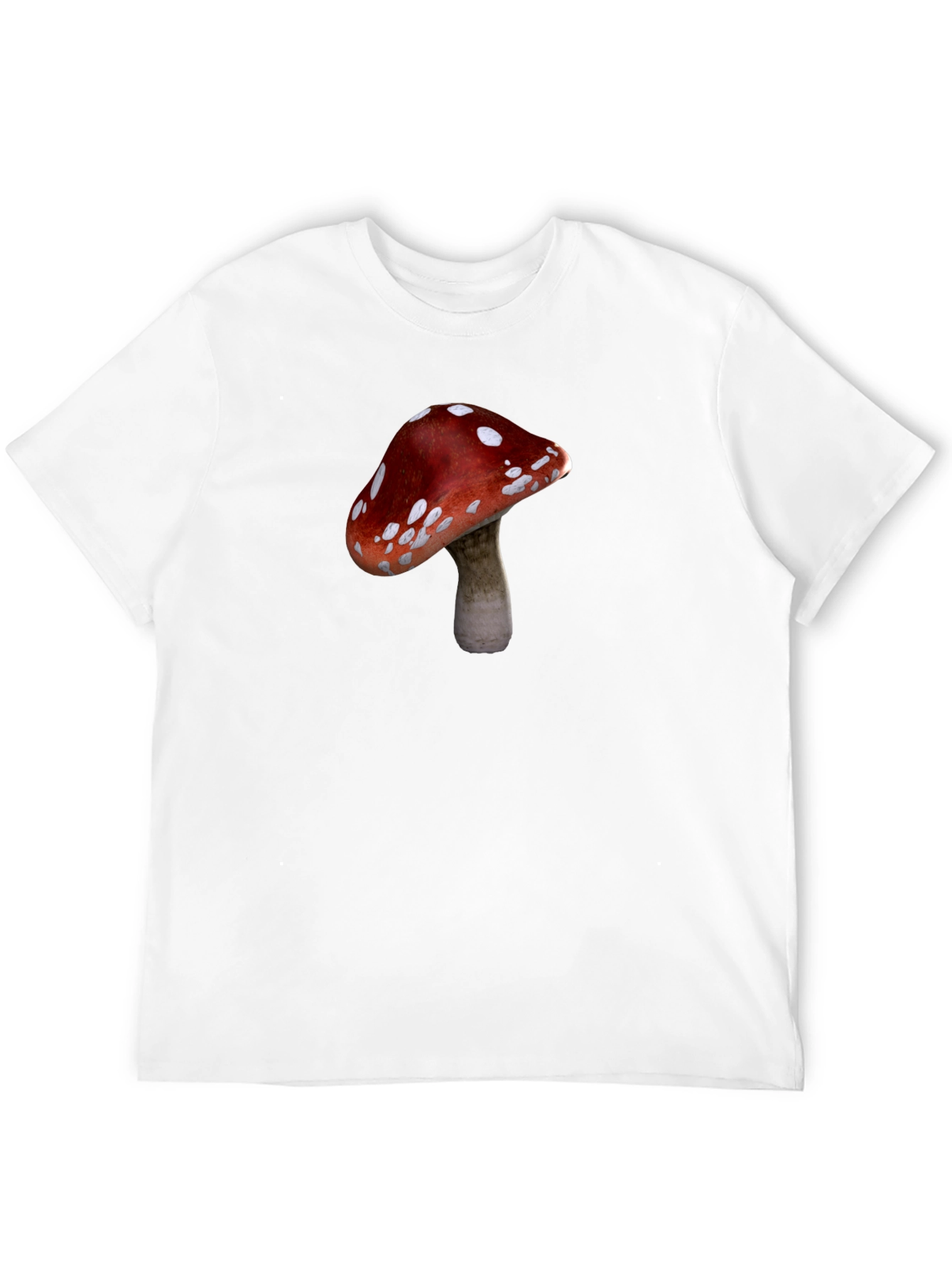 Mushroom Graphic T-Shirt - Casual Black Tee