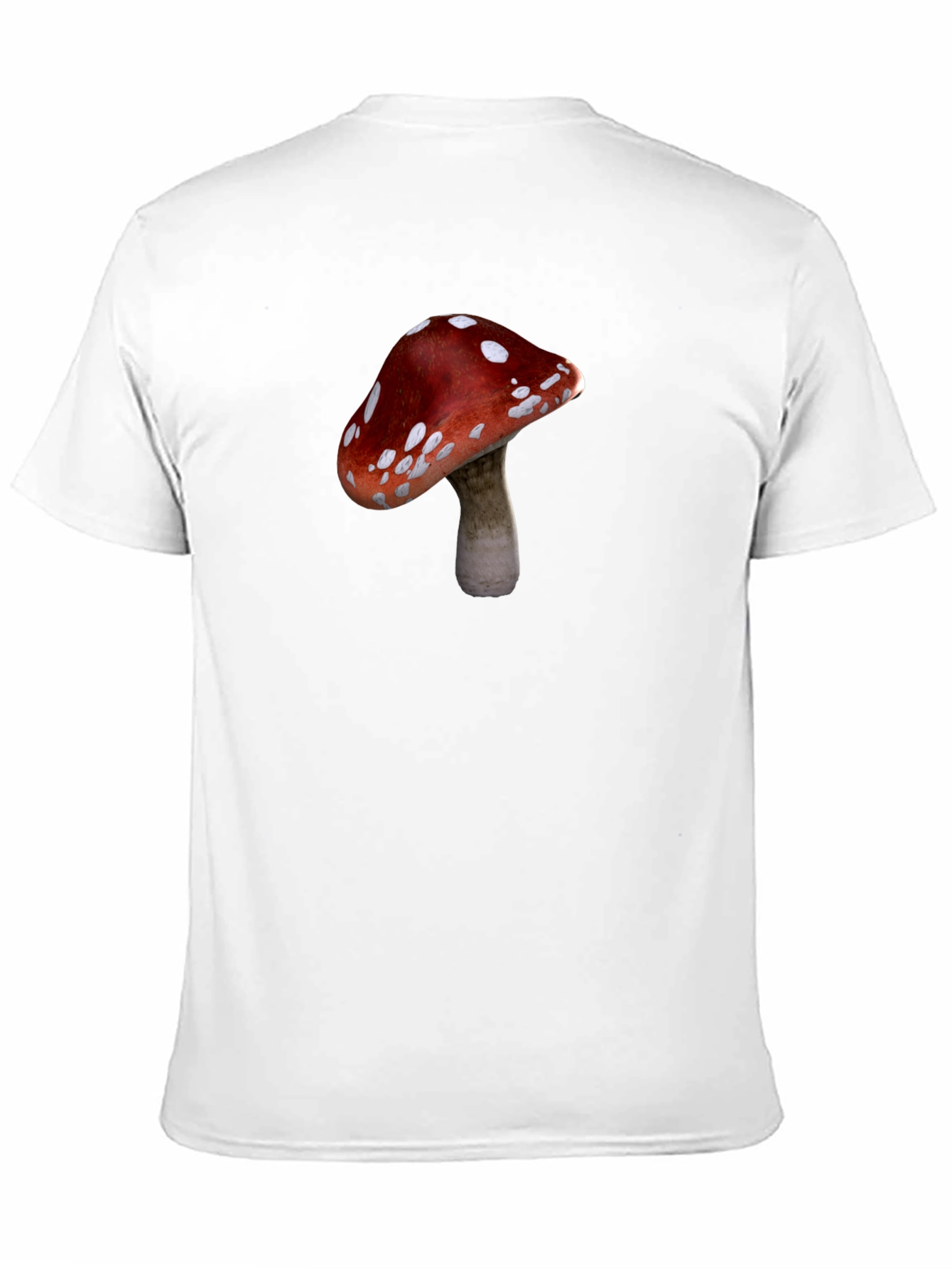 Mushroom Graphic T-Shirt - Casual Black Tee