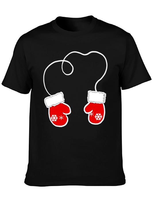 Festive Mittens Graphic Tee - Holiday Style