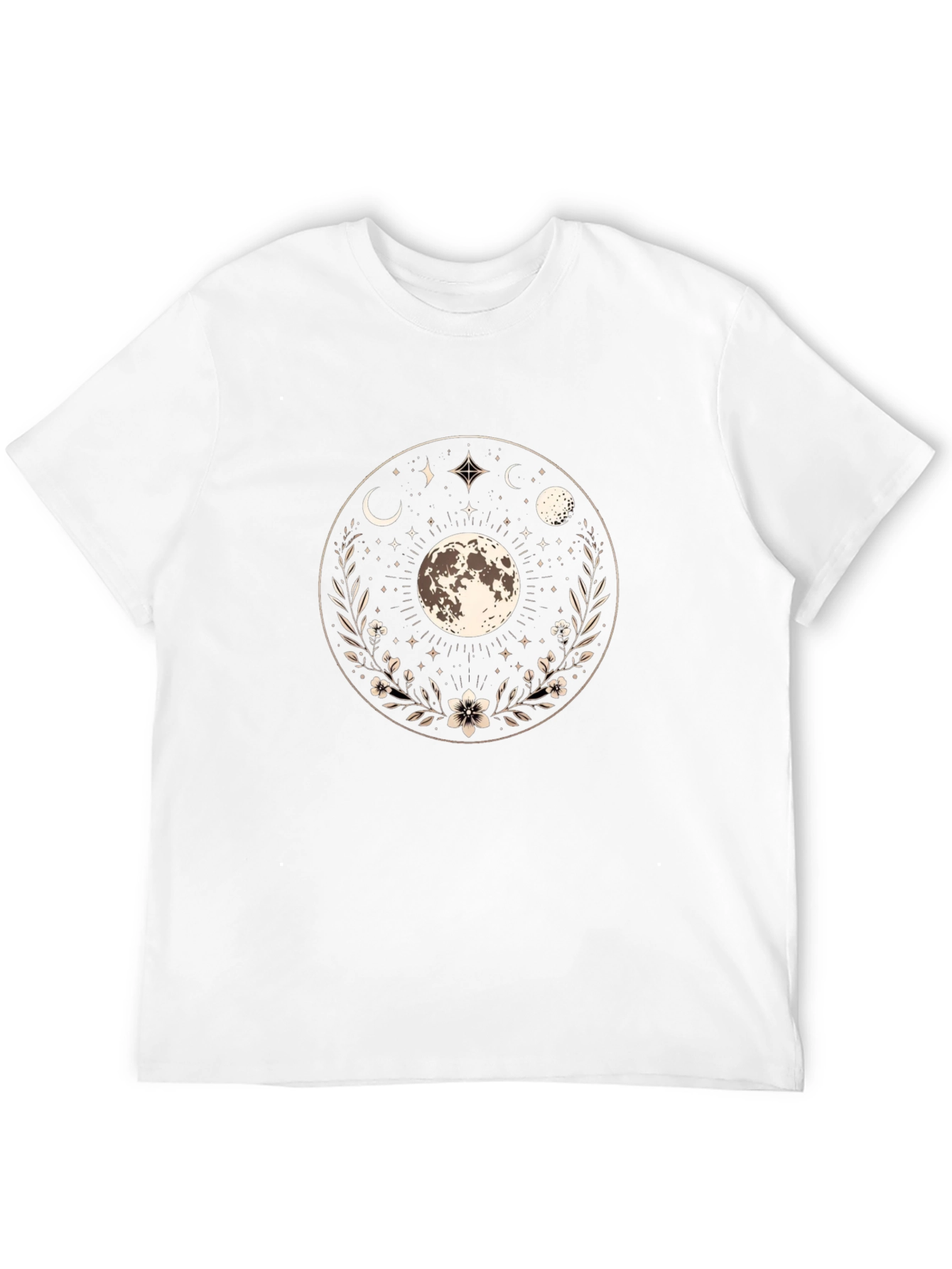 Celestial Moon Phases Graphic T-Shirt