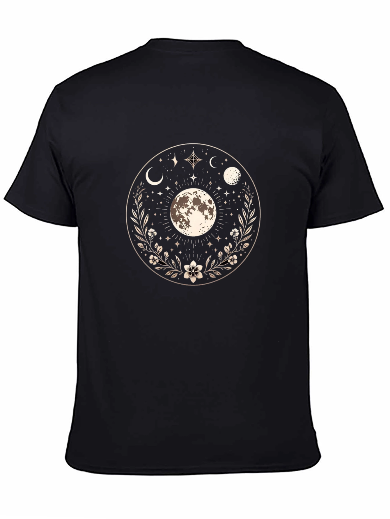 Celestial Moon Phases Graphic T-Shirt