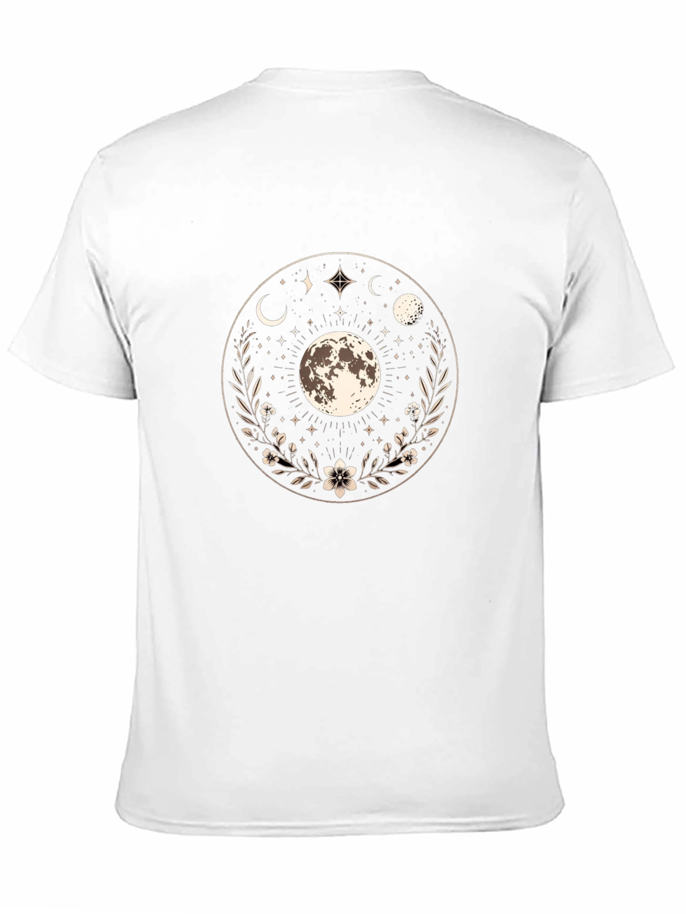 Celestial Moon Phases Graphic T-Shirt