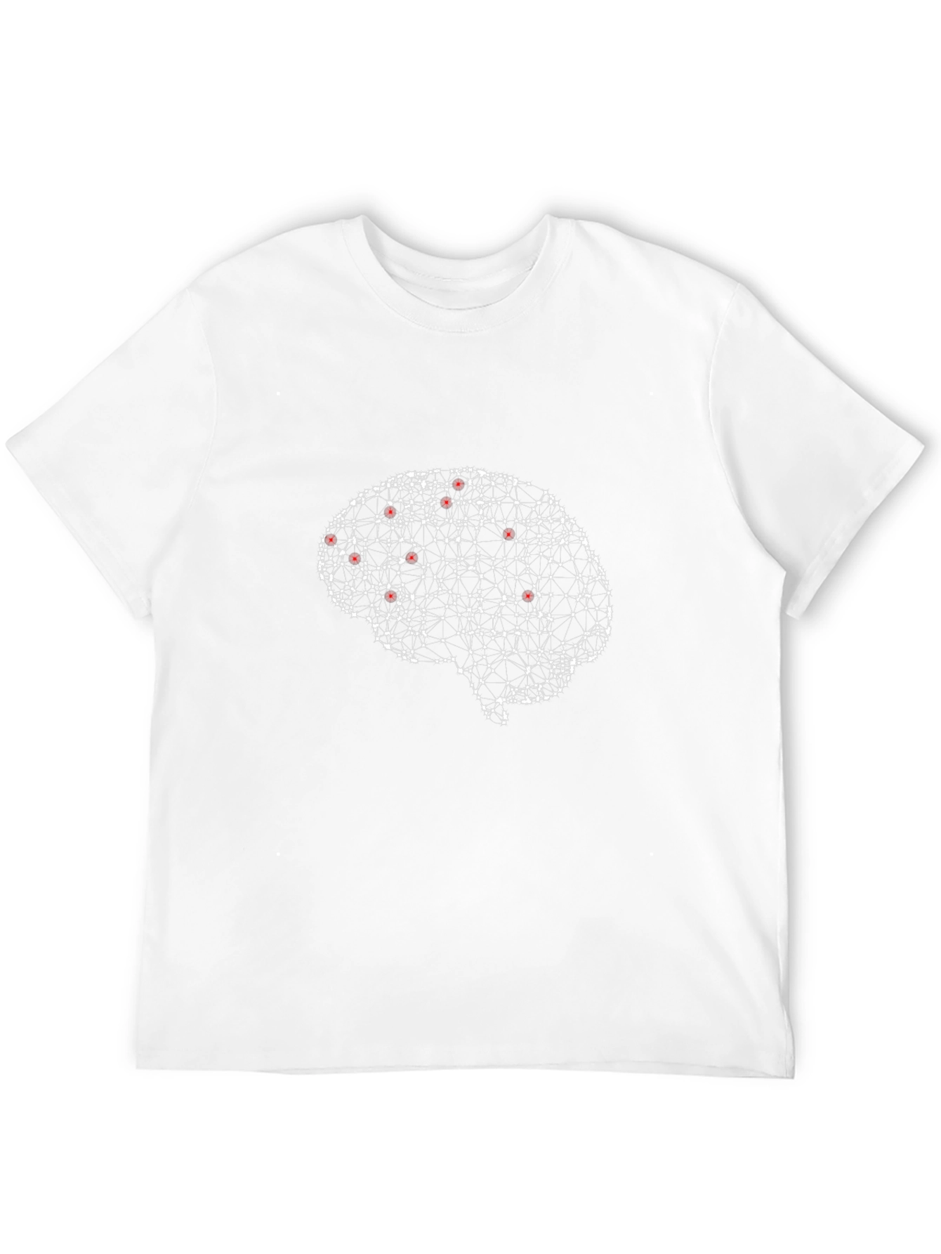 Brain Graphic Tee - Black Cotton T-Shirt