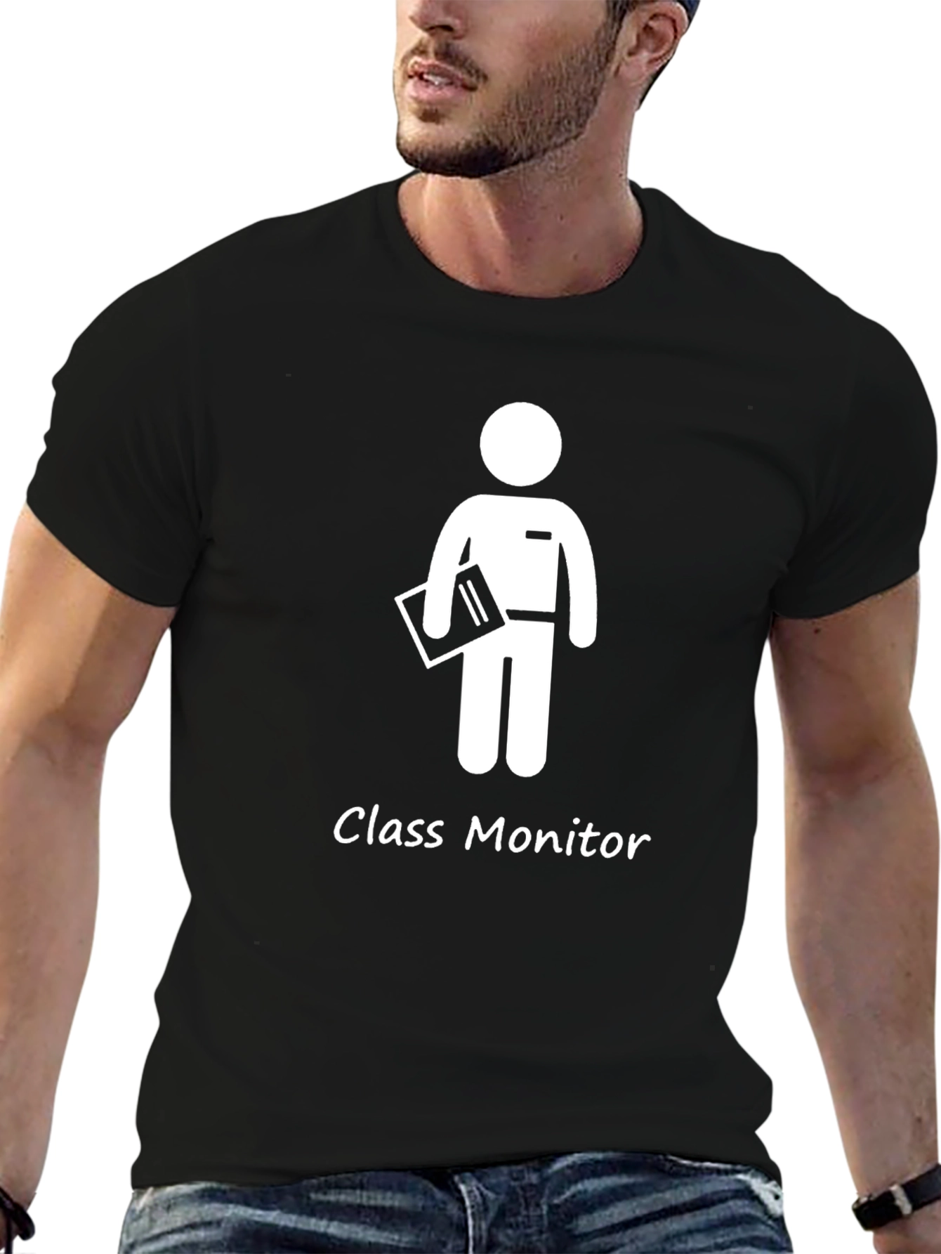 Class Monitor Graphic T-Shirt - Black