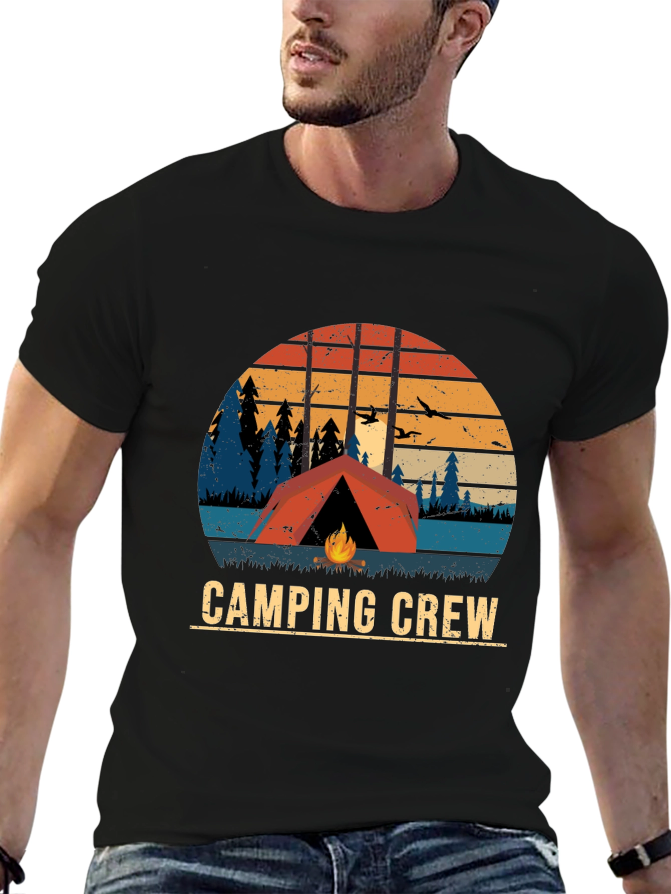 Camping Crew Graphic T-Shirt