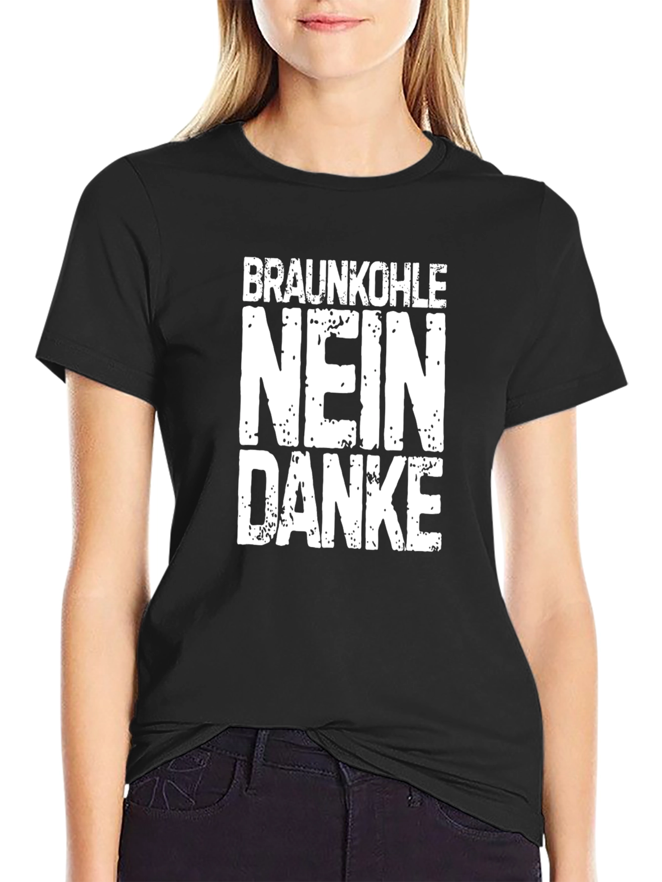 Braunkohe Nein Danke T-Shirt - Black